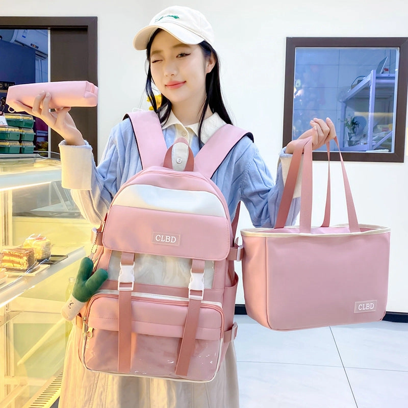 3-piece student school bag, backpack