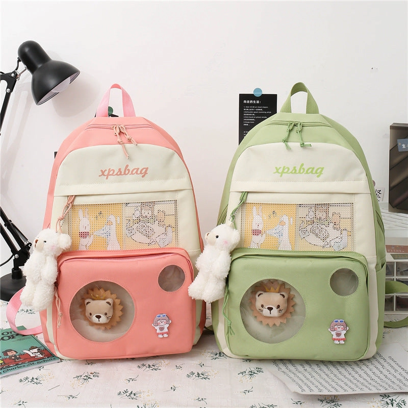 4-piece medium and casual student backpack wholesale
