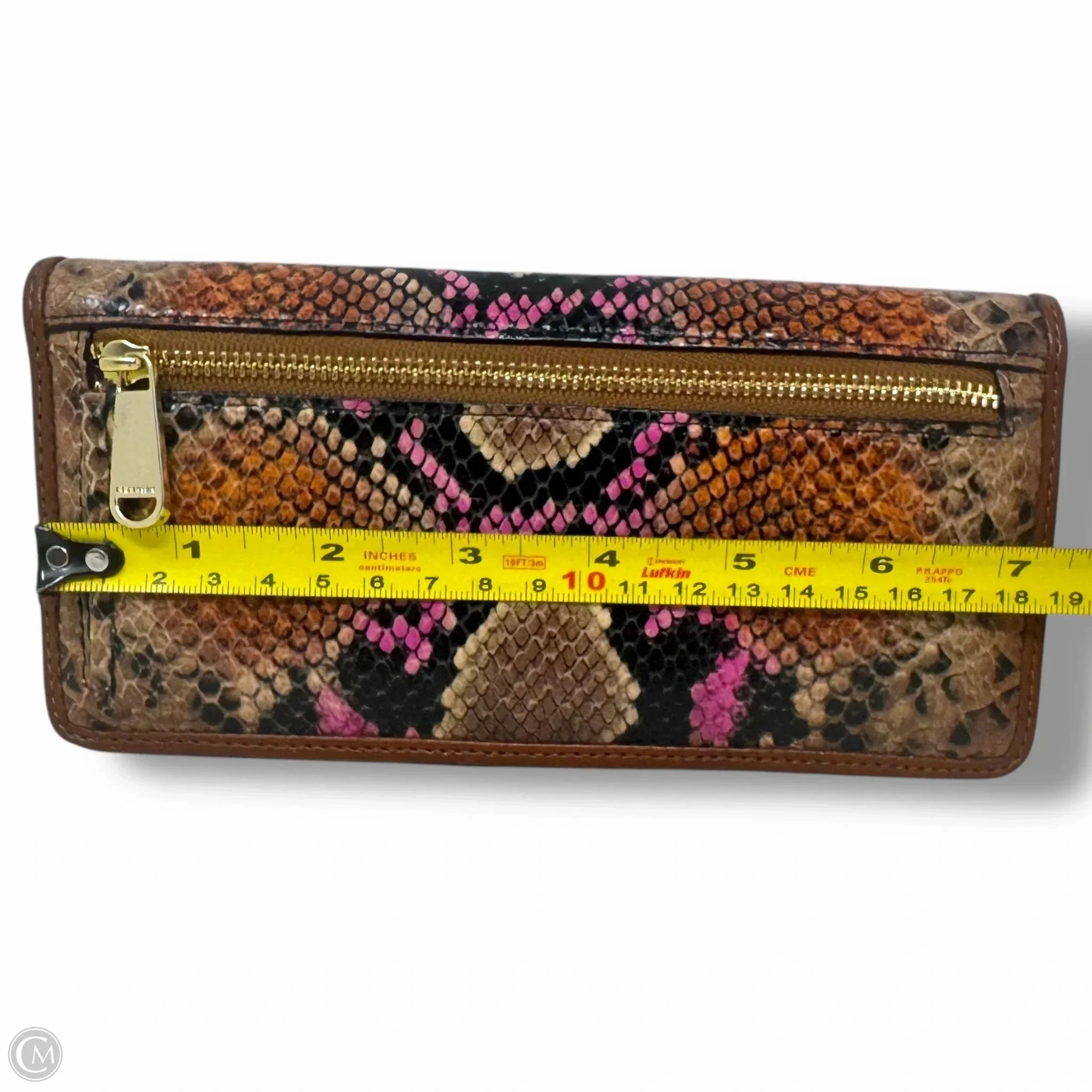 Ady Wallet Designer By Brahmin In Marmalade Tangelo, Size: Large