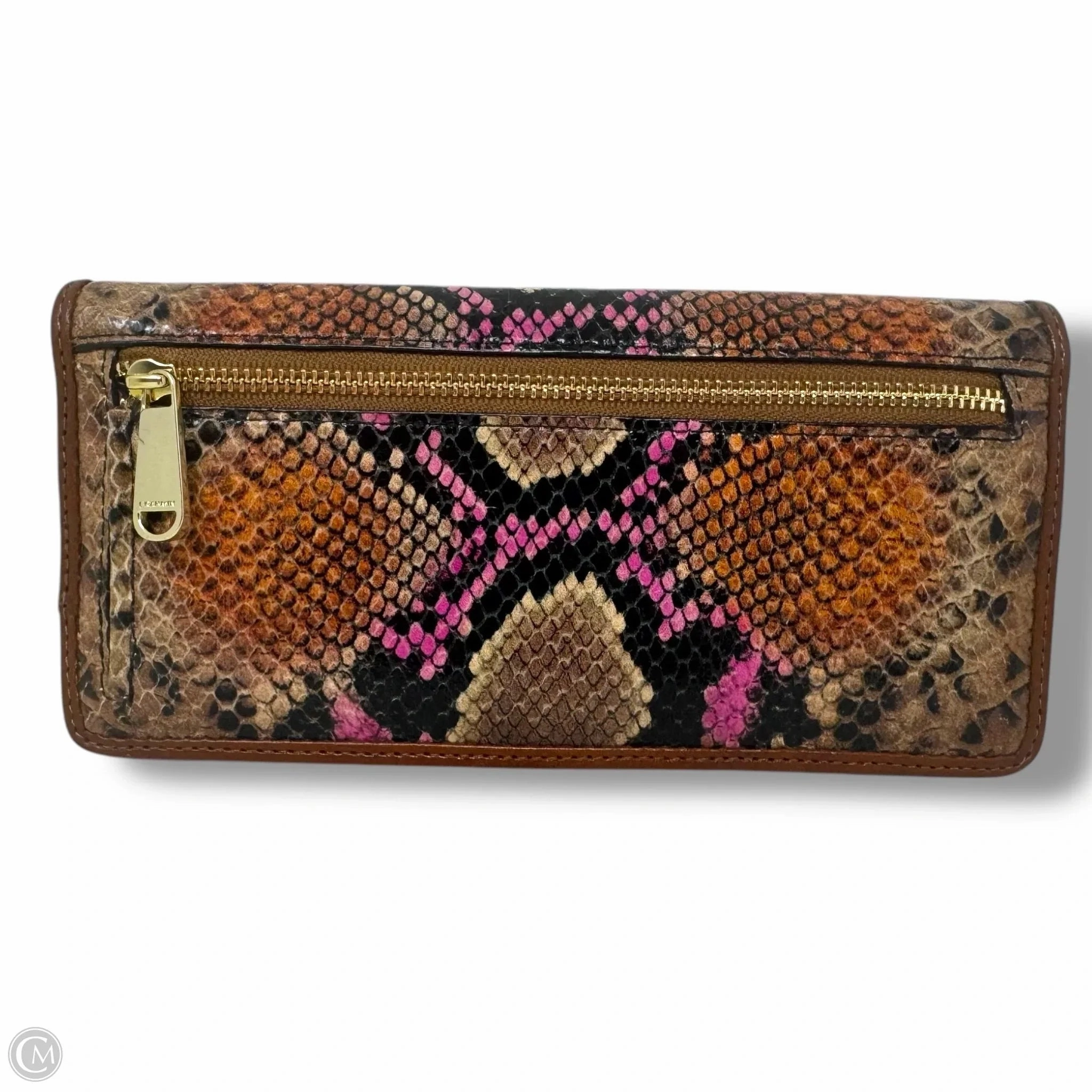 Ady Wallet Designer By Brahmin In Marmalade Tangelo, Size: Large
