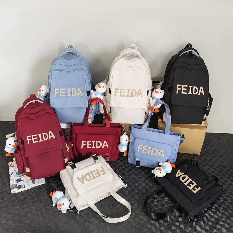 Alphabet school bag, casual backpack