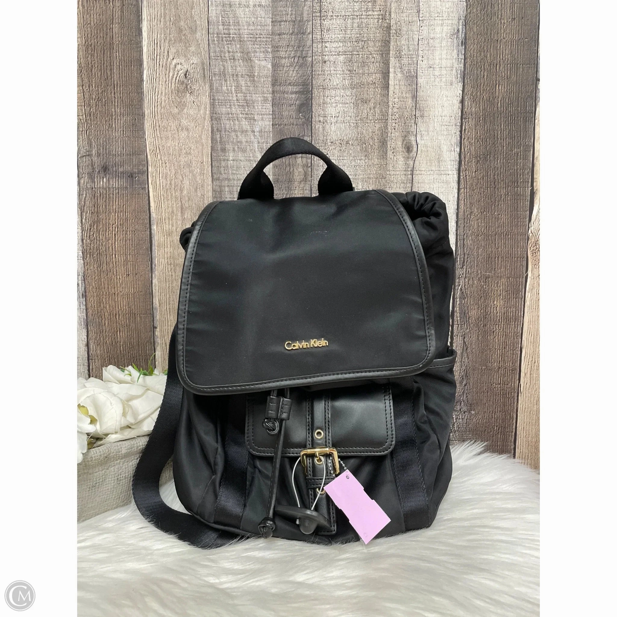 Backpack By Calvin Klein, Size: Medium