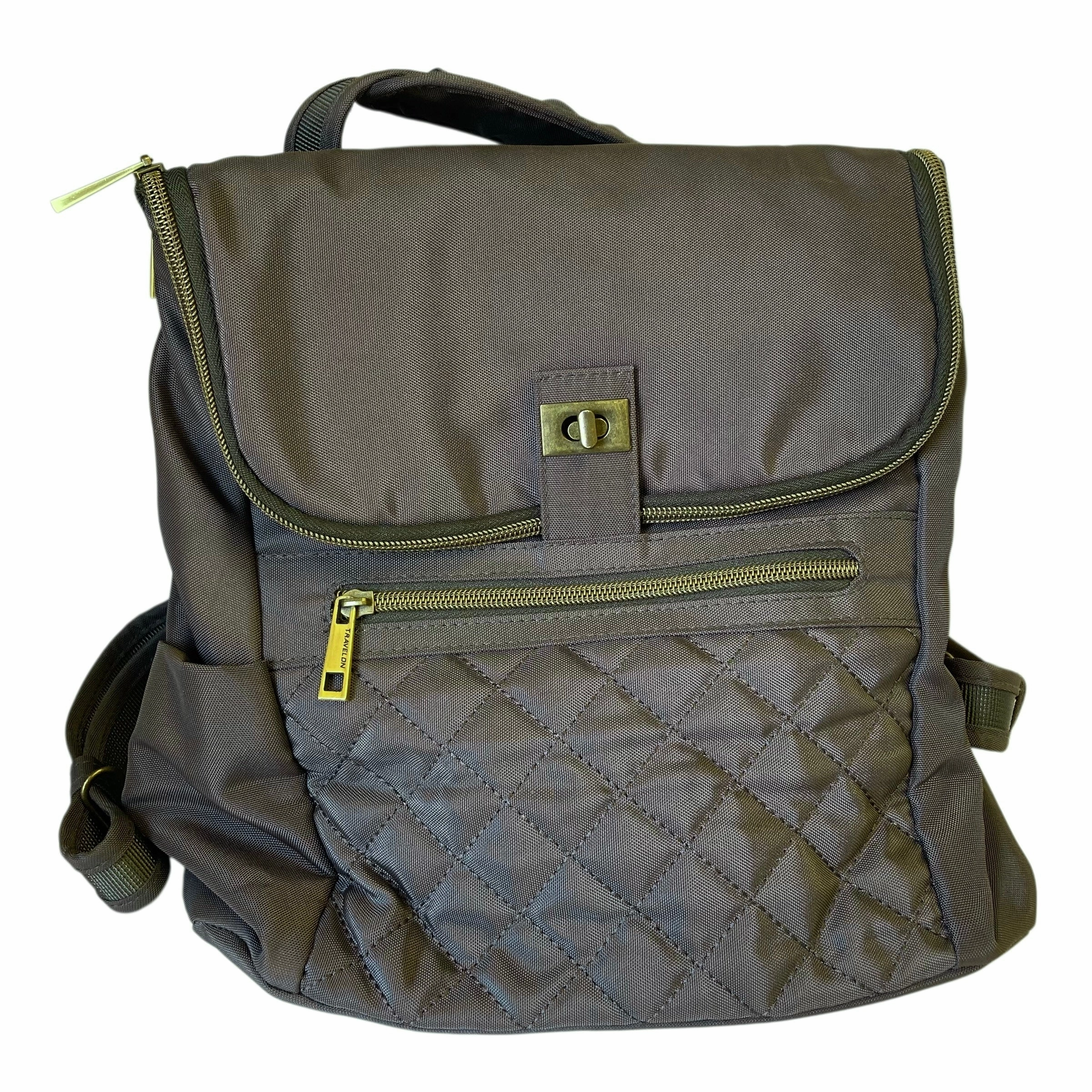 Backpack By Travelon In Taupe, Size:Medium