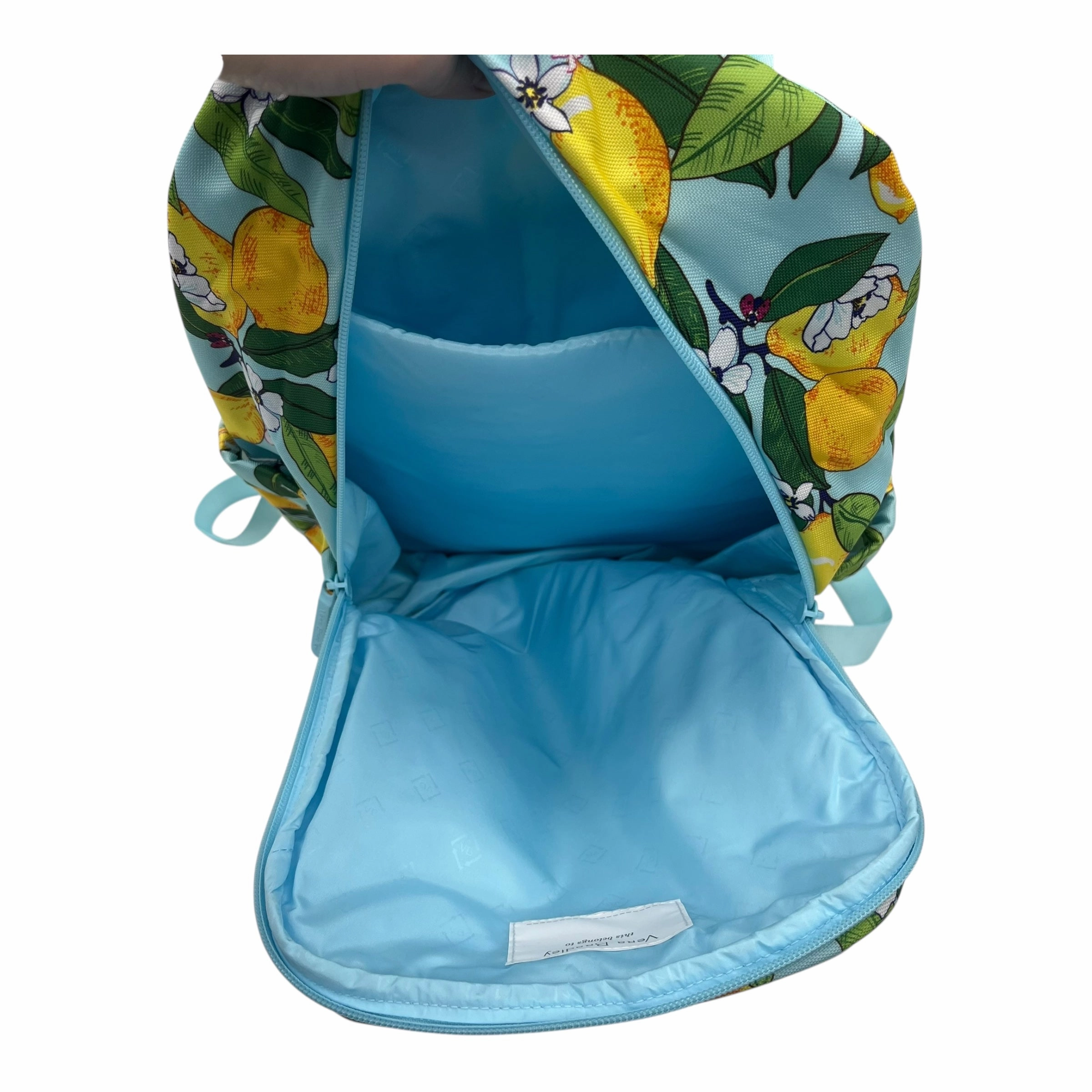 Backpack By Vera Bradley In Blue & Yellow, Size:Medium