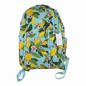 Backpack By Vera Bradley In Blue & Yellow, Size:Medium