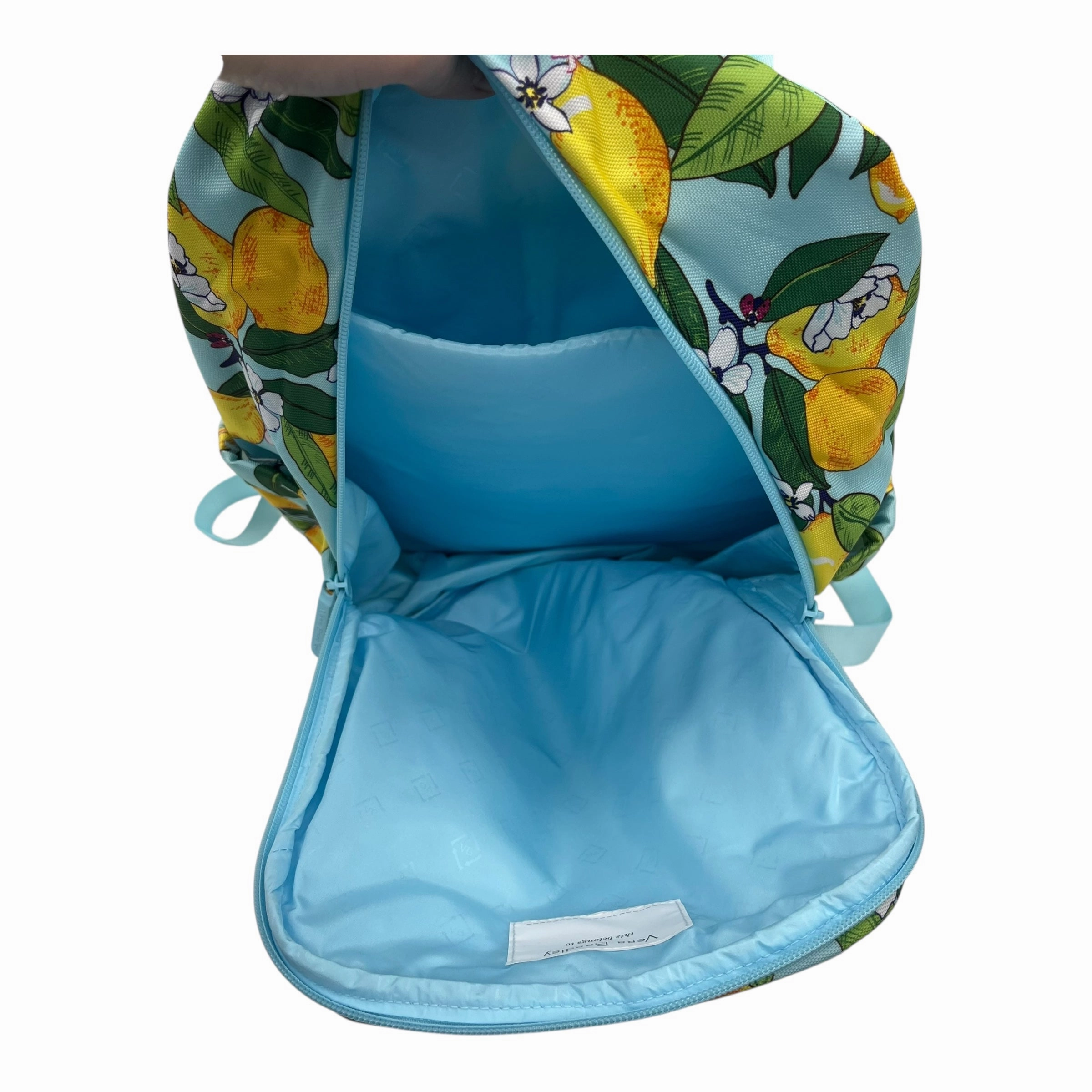 Backpack By Vera Bradley In Blue & Yellow, Size:Medium