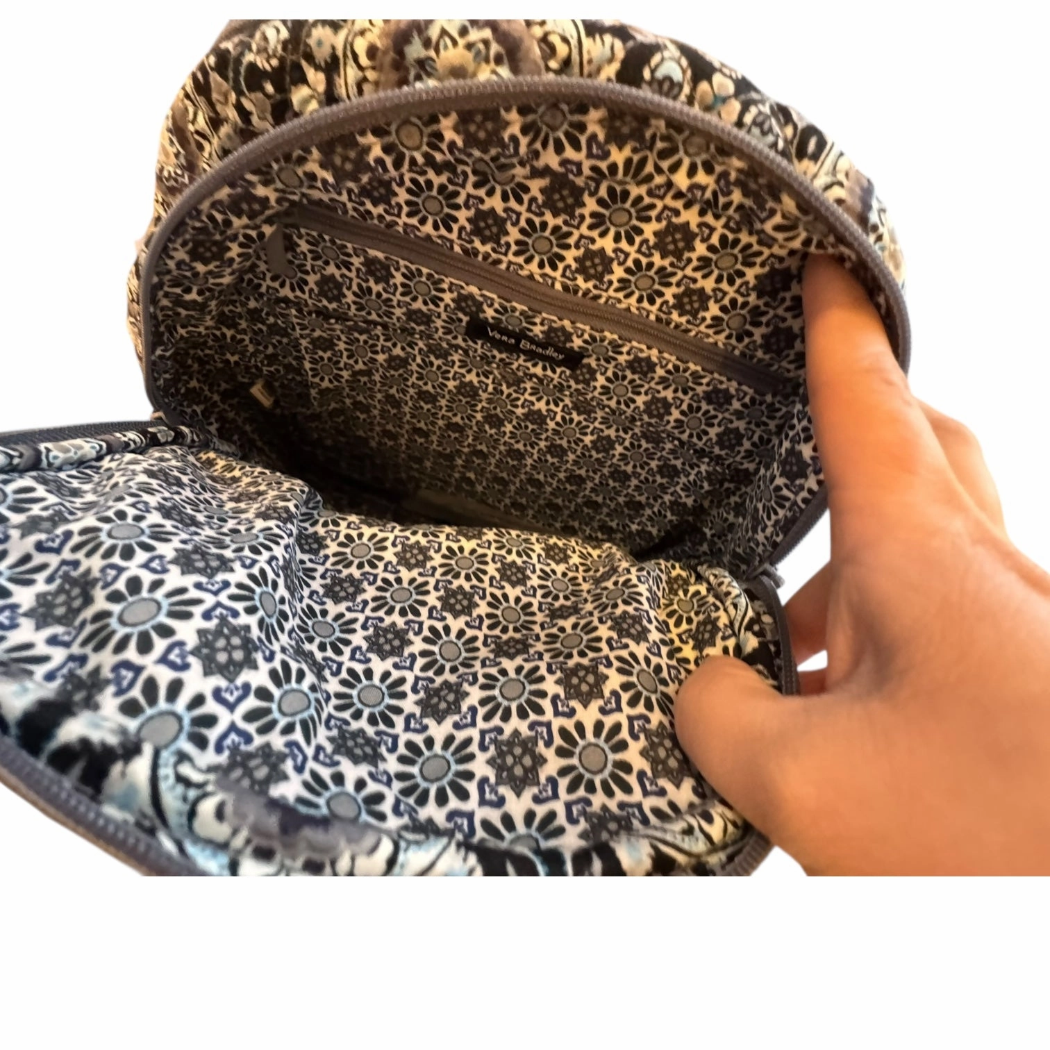 Backpack By Vera Bradley In Grey, Size:Small