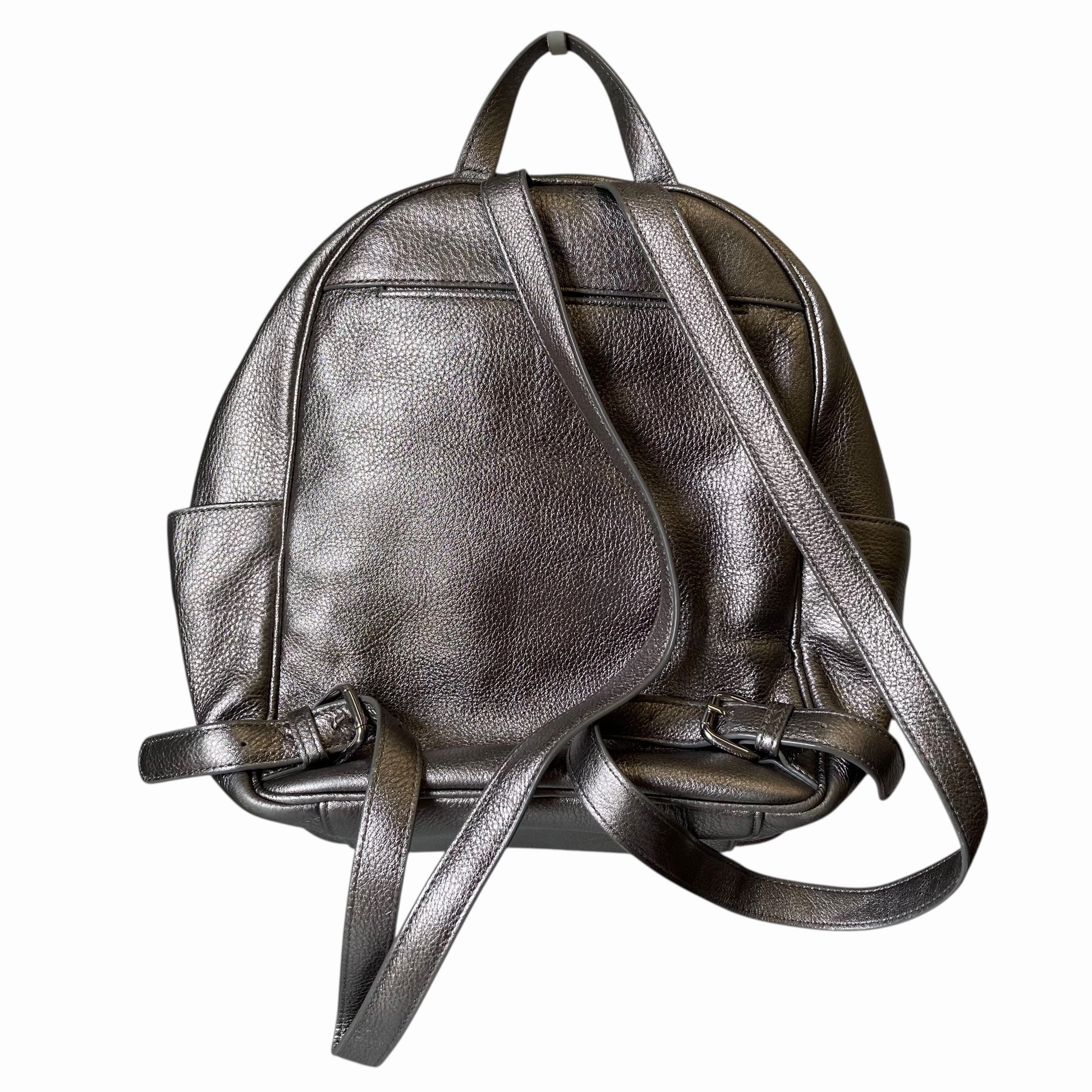 Backpack By Vera Bradley In Silver, Size:Medium