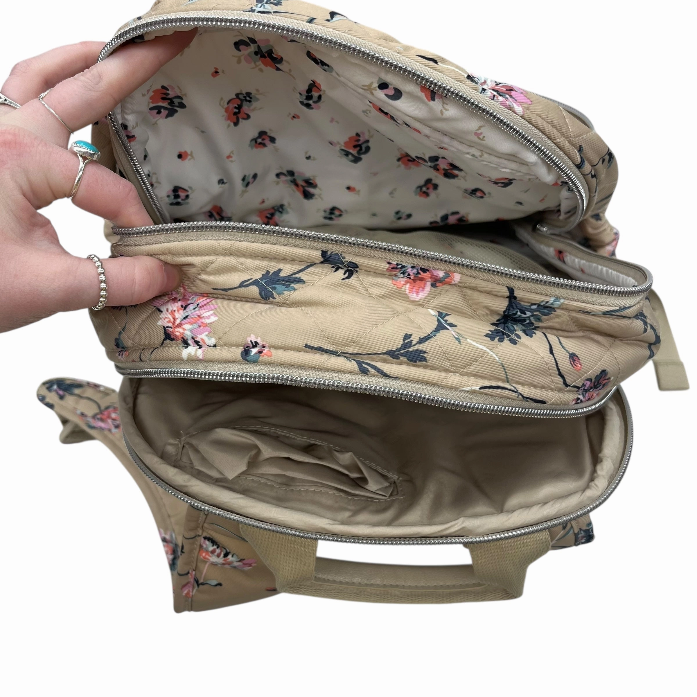 Backpack By Vera Bradley In Tan, Size:Medium