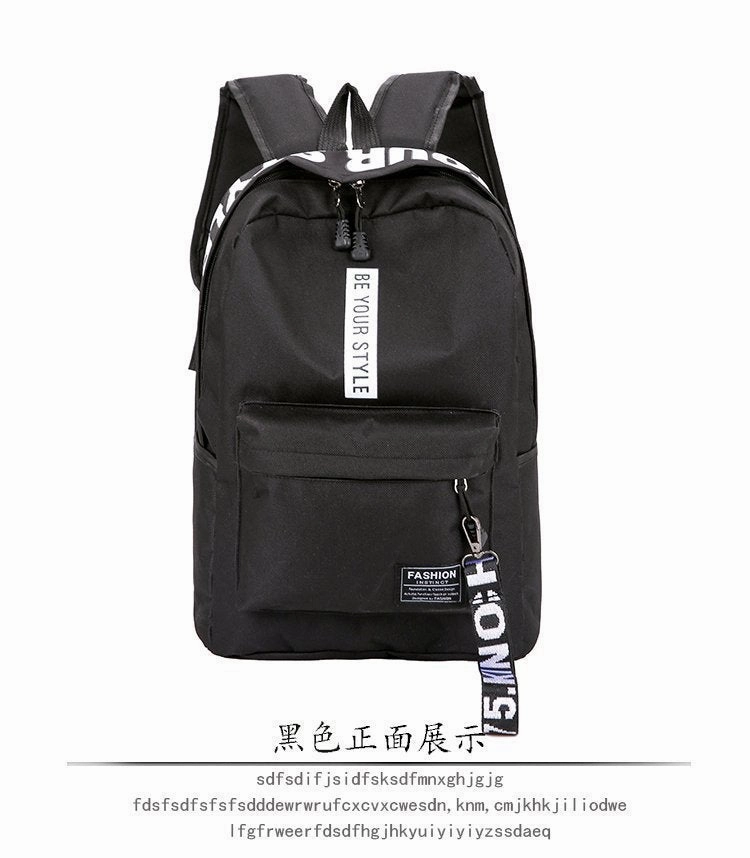 Backpack canvas large capacity junior high school students