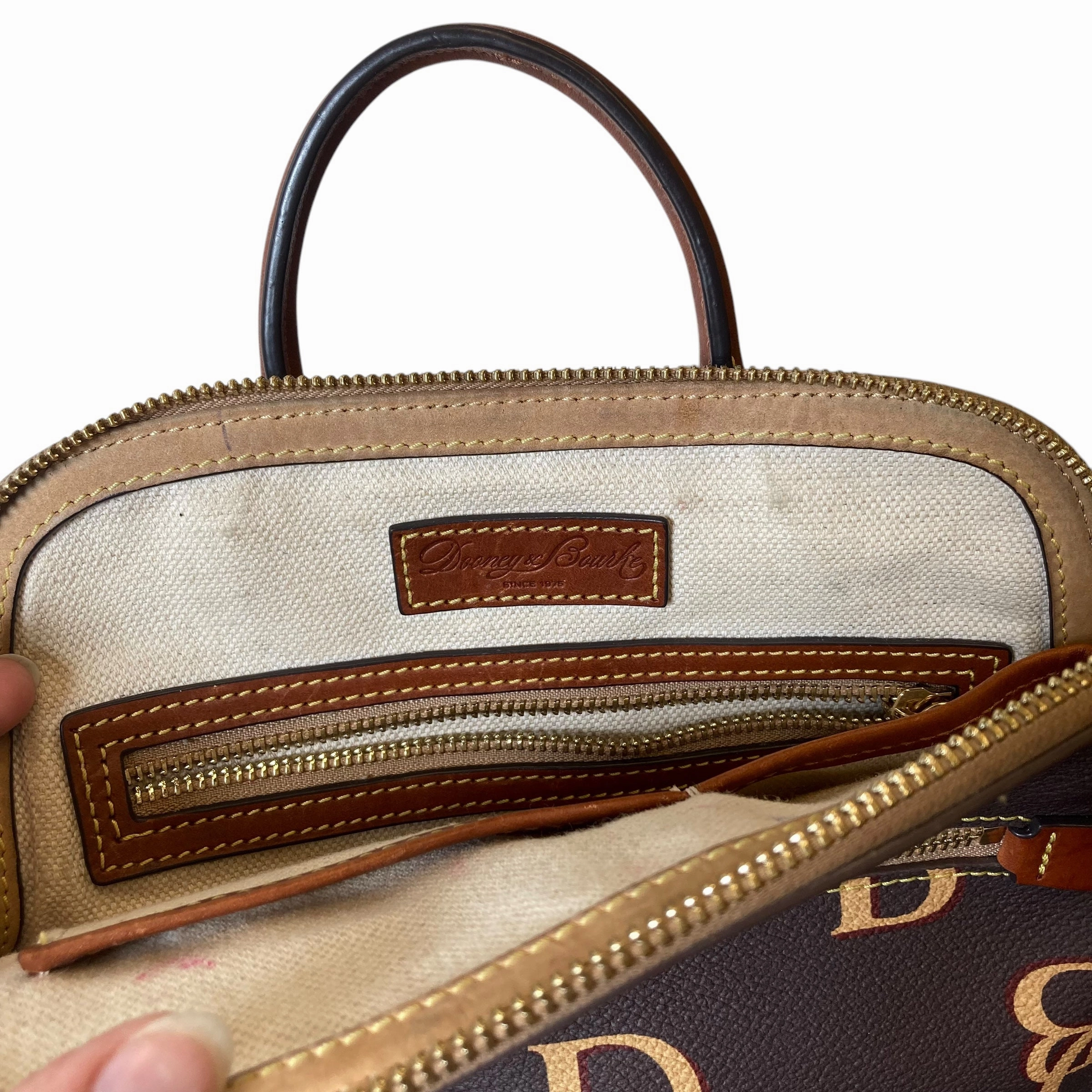 Backpack Designer By Dooney And Bourke In Brown, Size:Small