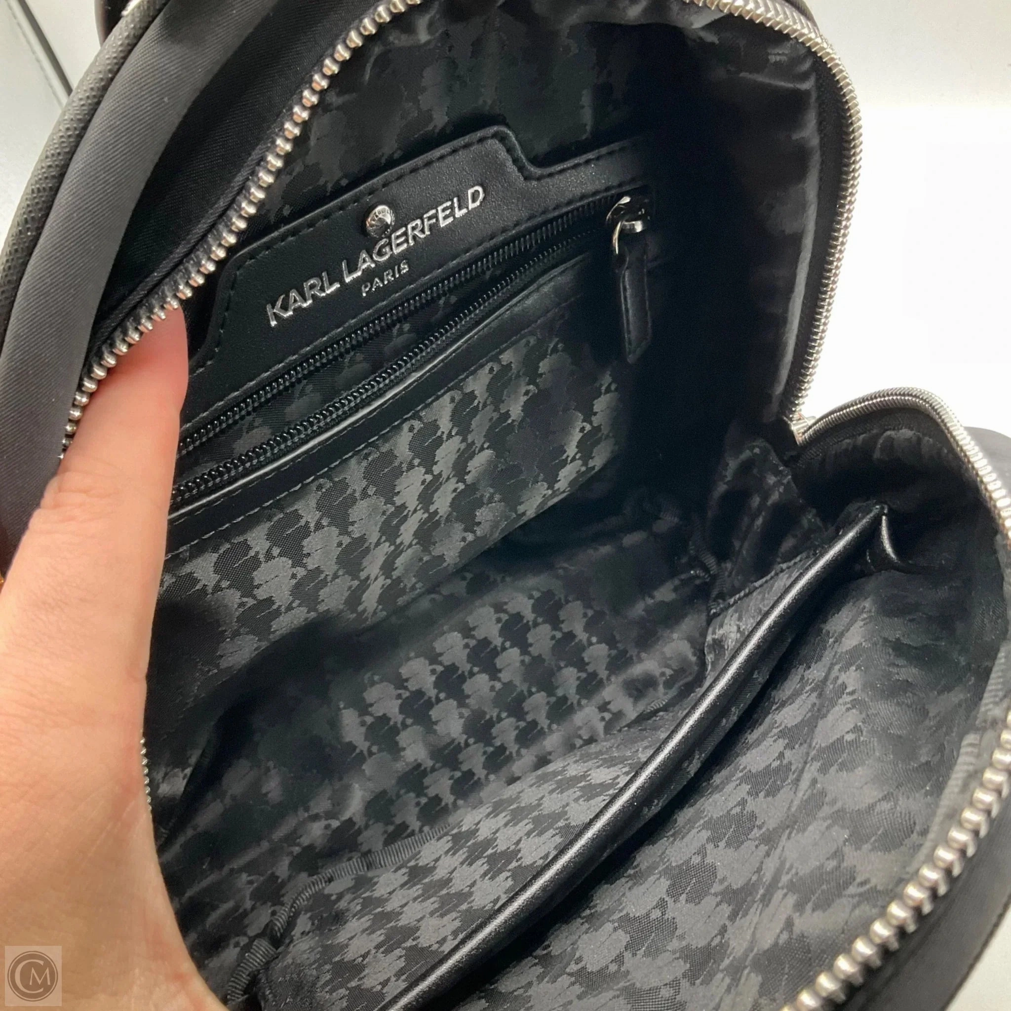 Backpack Designer By Karl Lagerfeld, Size: Small