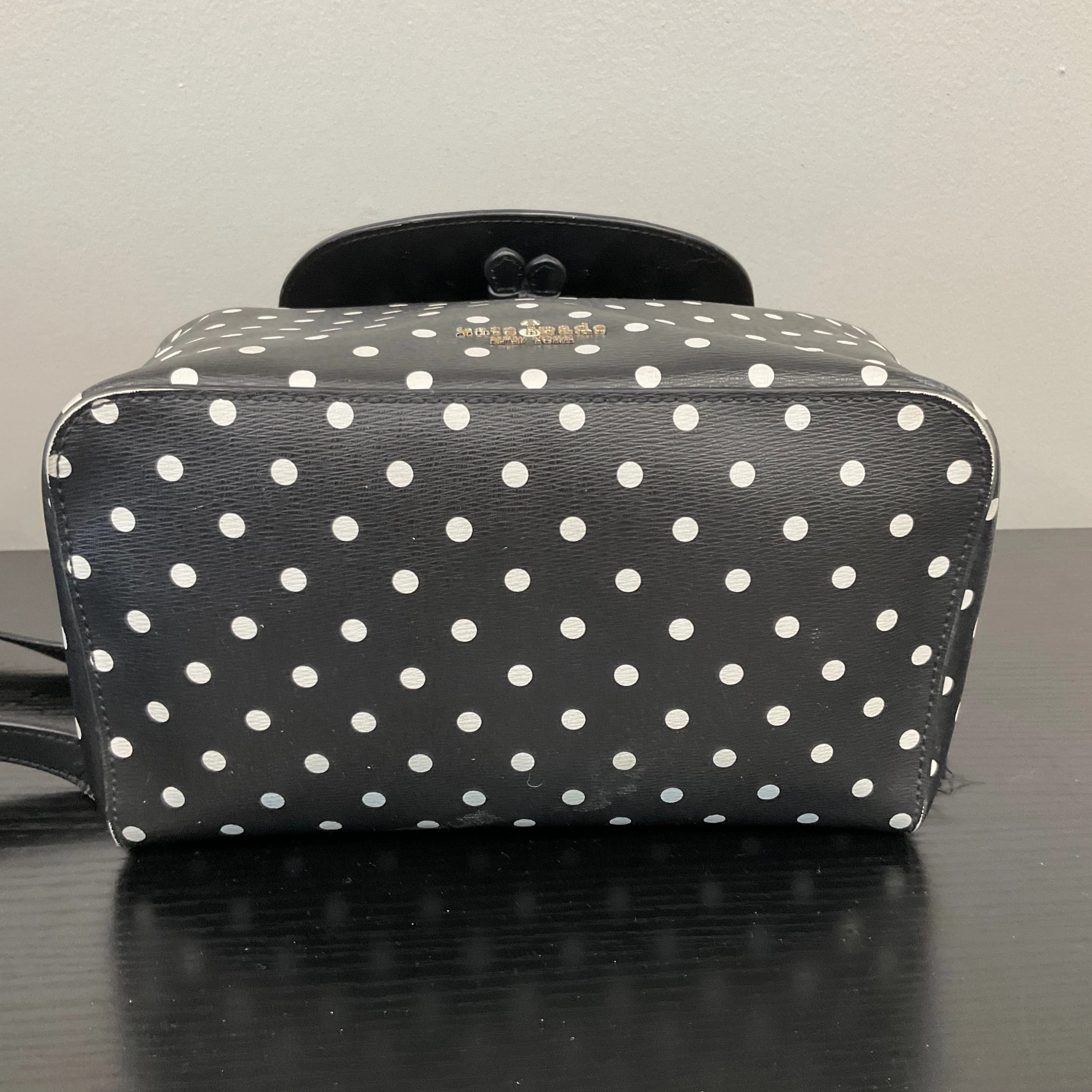 Backpack Designer By Kate Spade In Polkadot Pattern, Size:Medium