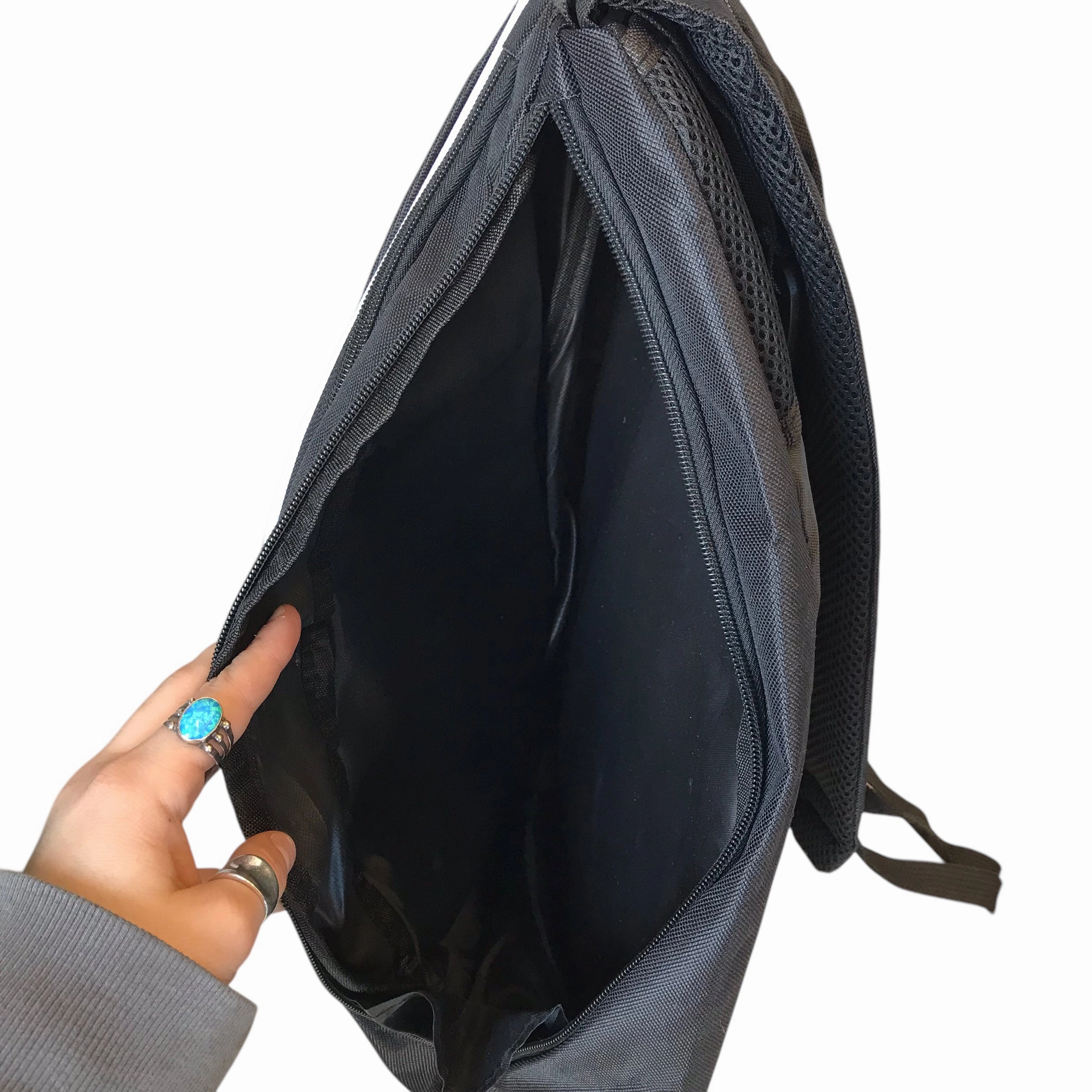 Backpack In Black & White, Size:Medium
