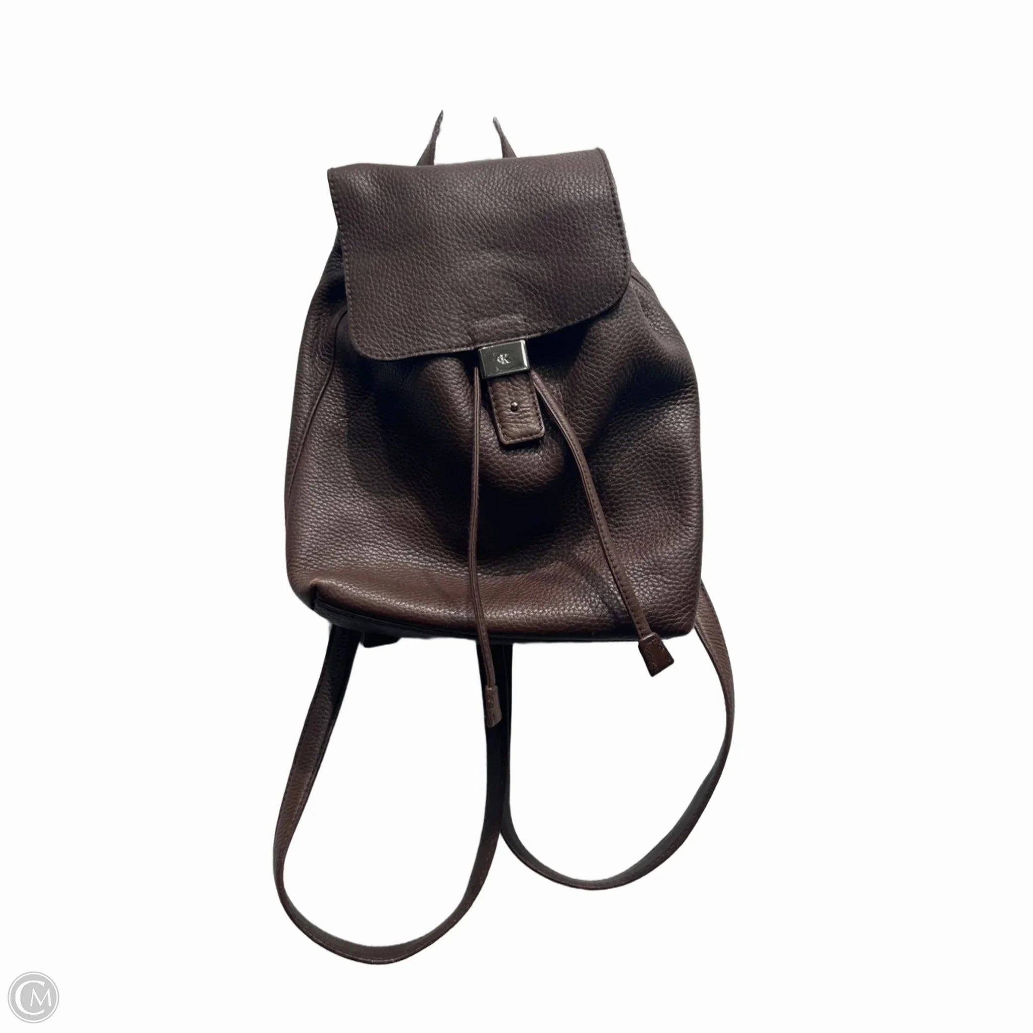 Backpack Leather By Calvin Klein, Size: Small