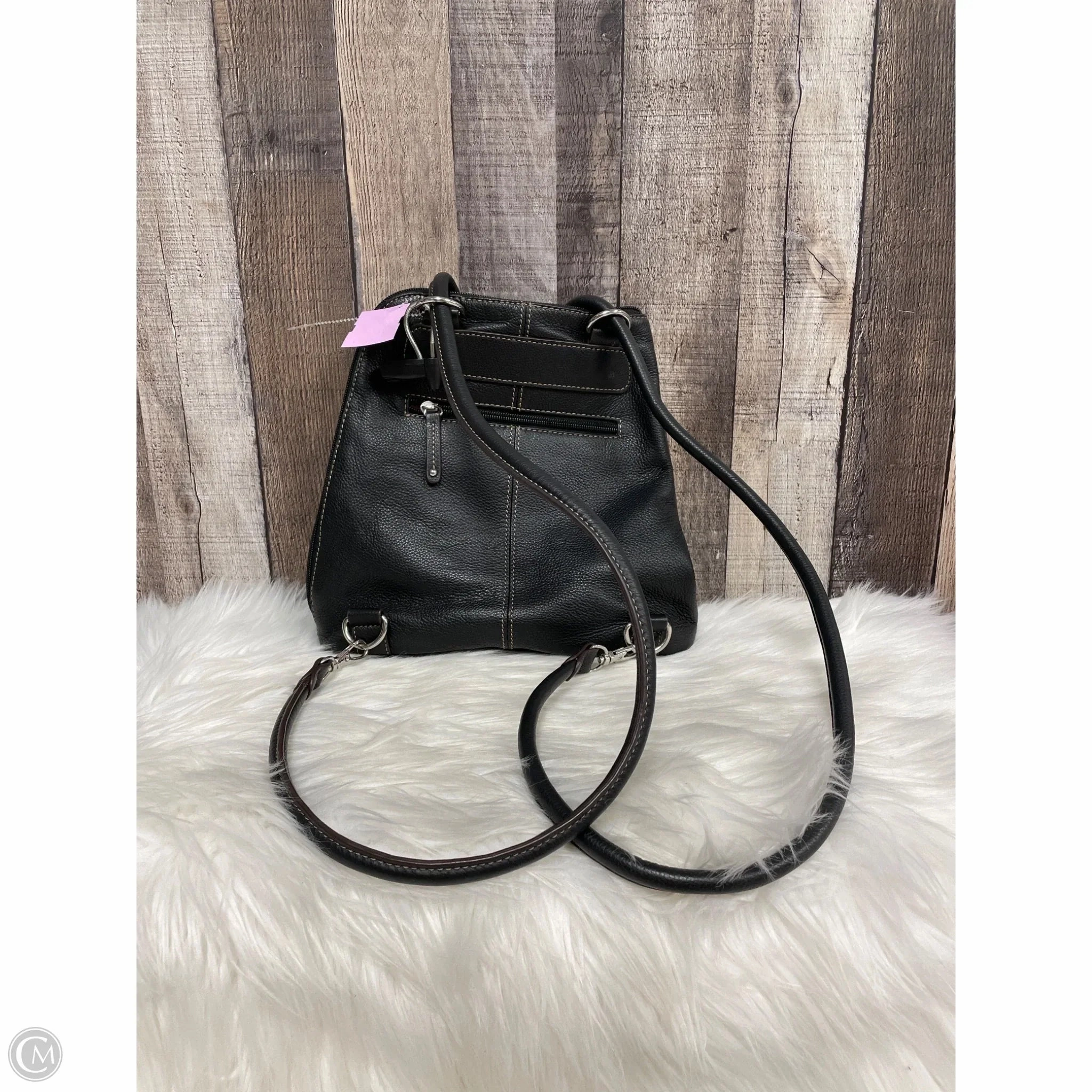 Backpack Leather By Clarks, Size: Small