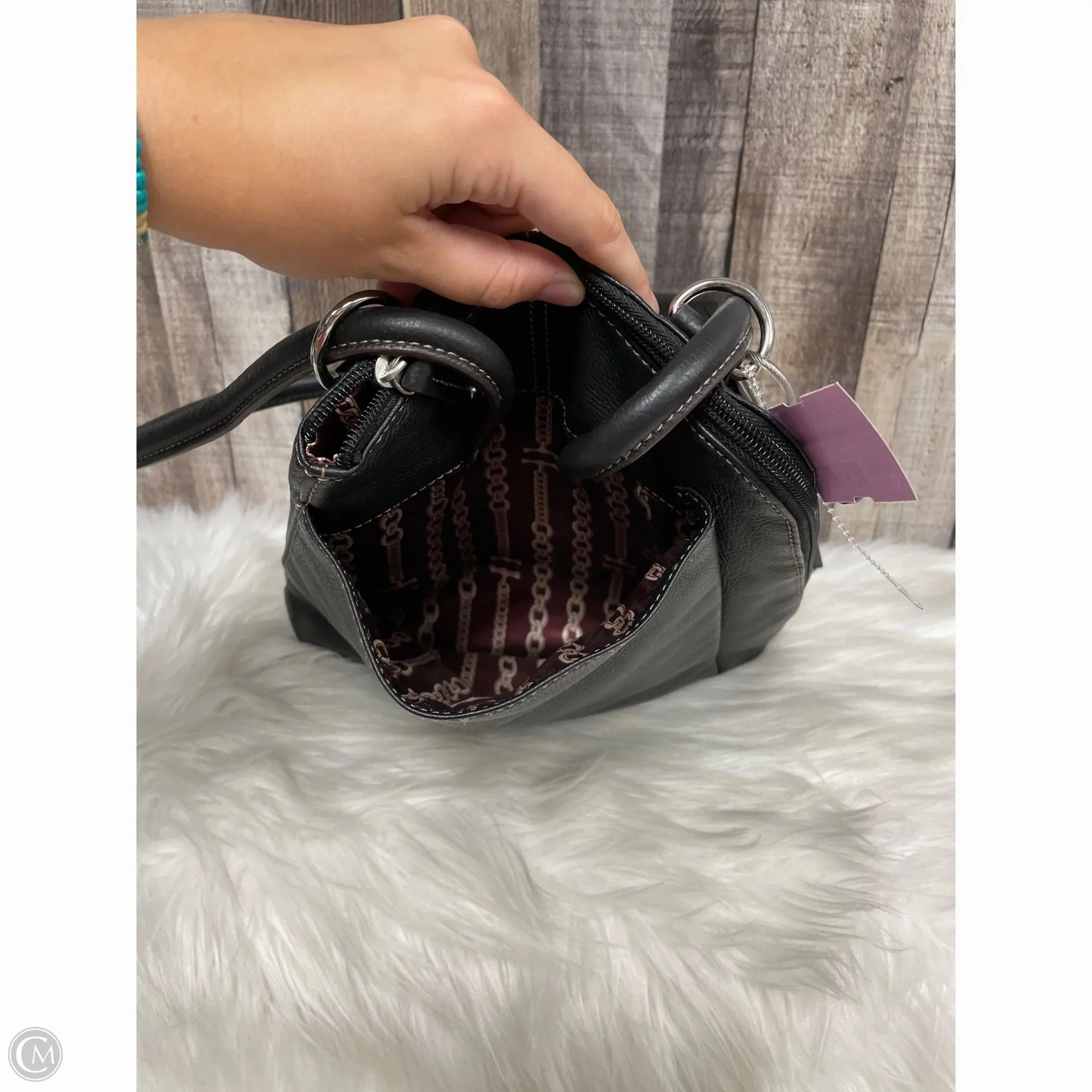 Backpack Leather By Clarks, Size: Small
