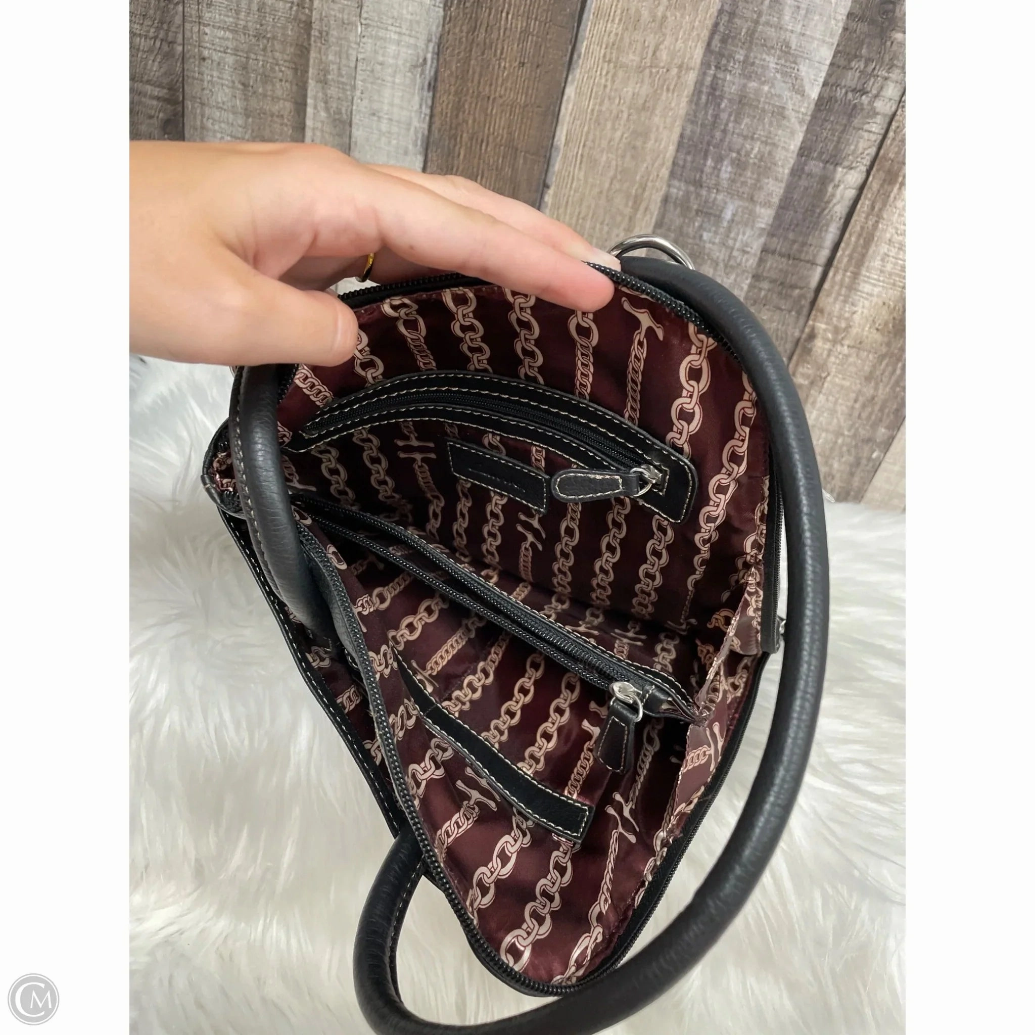 Backpack Leather By Clarks, Size: Small