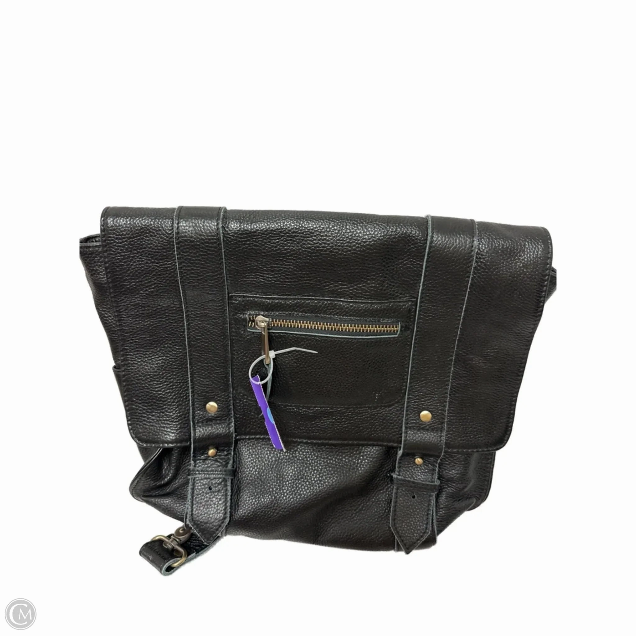 Backpack Leather By Clothes Mentor, Size: Medium