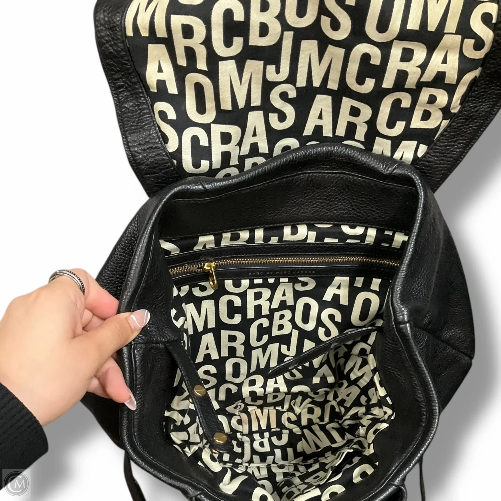 Backpack Leather By Cma, Size: Medium