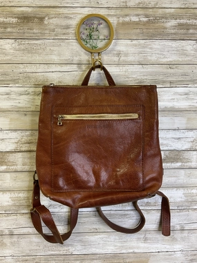 Backpack Leather By Cmb In Brown, Size:Medium