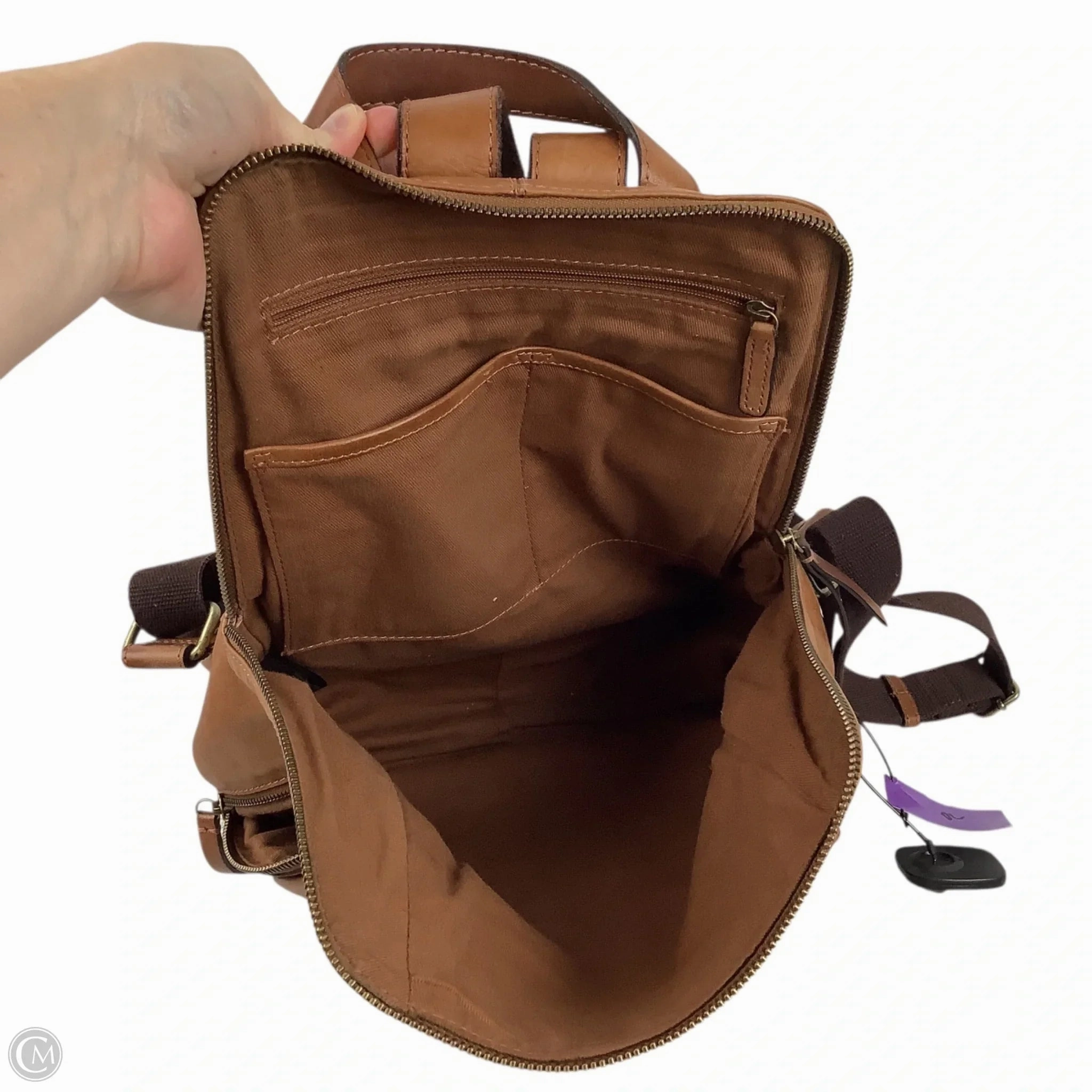 Backpack Leather By Cmc, Size: Large