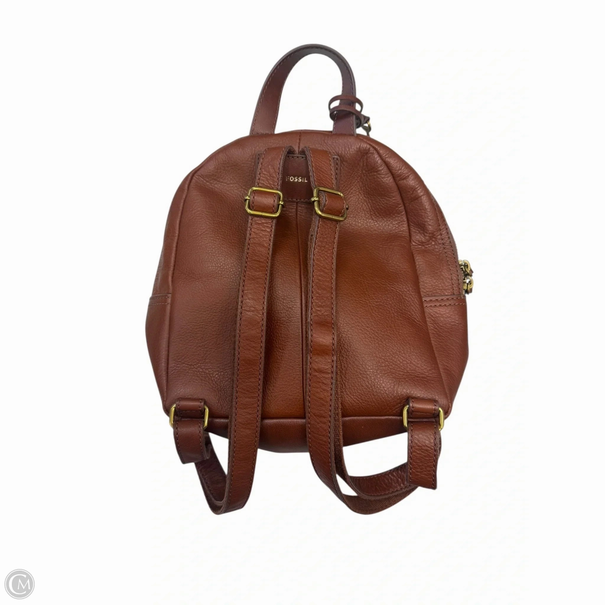 Backpack Leather By Fossil, Size: Small
