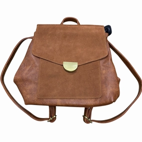 Backpack Leather By Moda Luxe In Brown, Size:Medium
