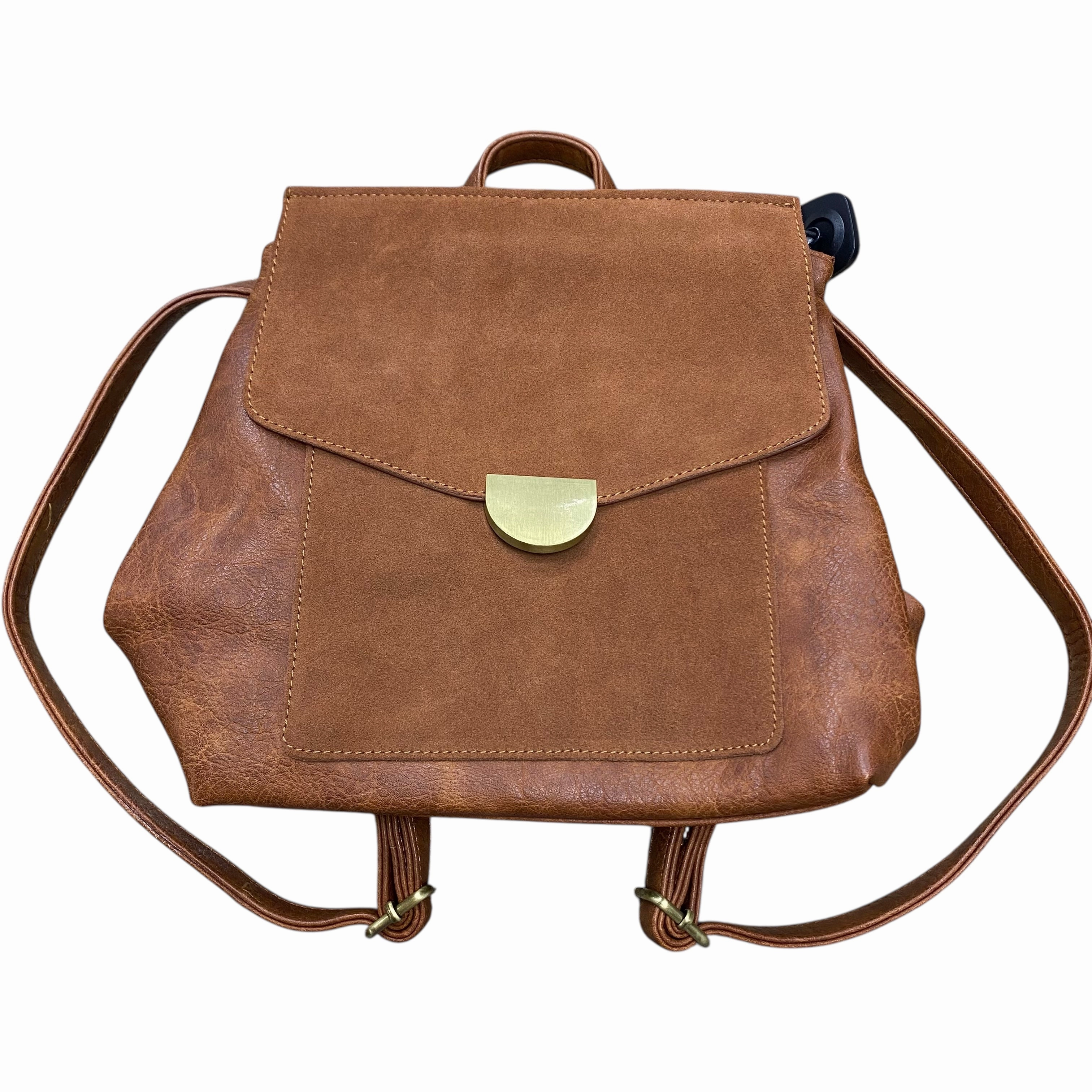 Backpack Leather By Moda Luxe In Brown, Size:Medium