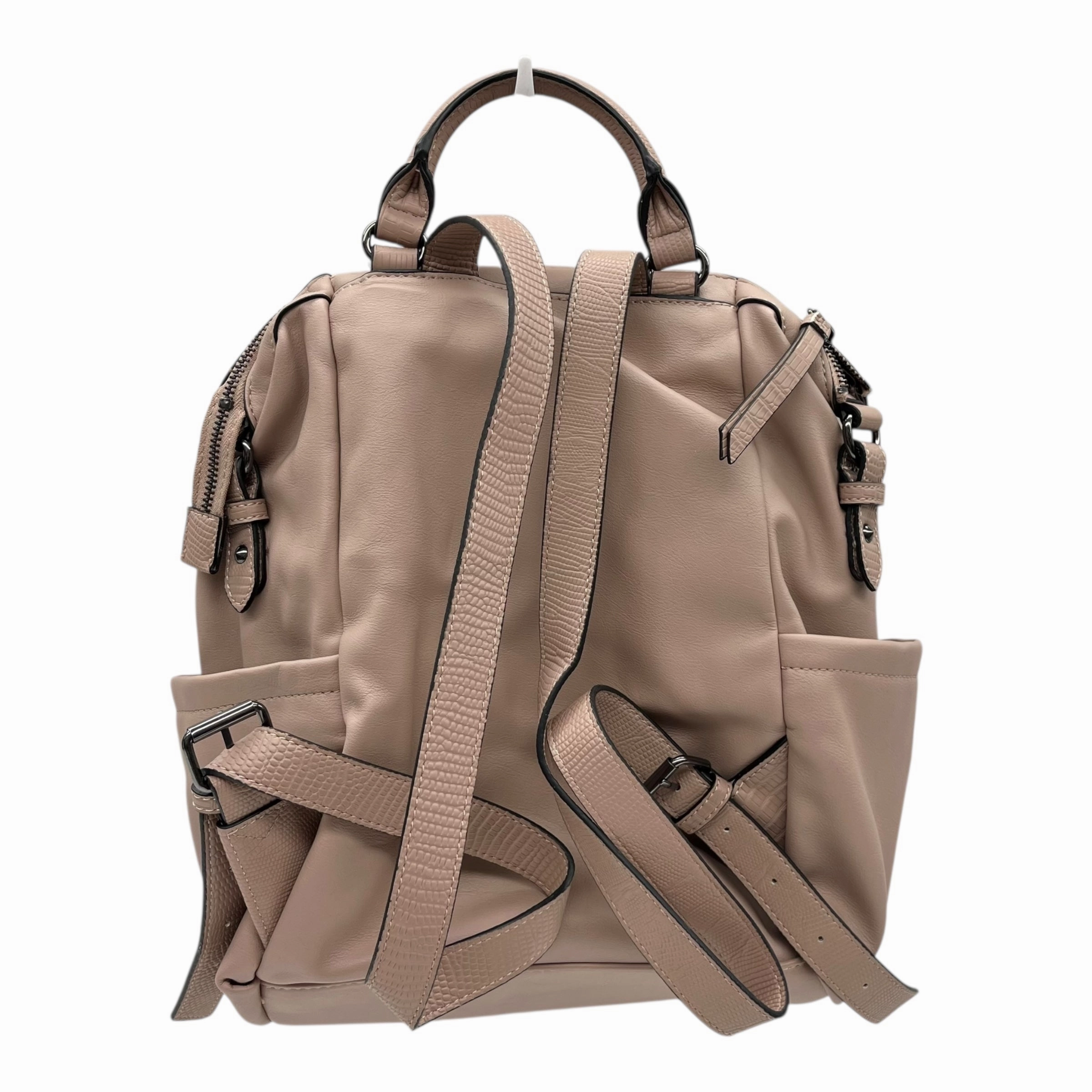 Backpack Leather By Simply Vera In Pink, Size:Medium