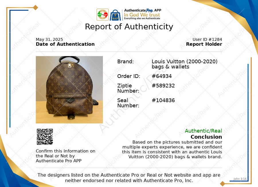 Backpack Luxury Designer By Louis Vuitton, Size: Medium