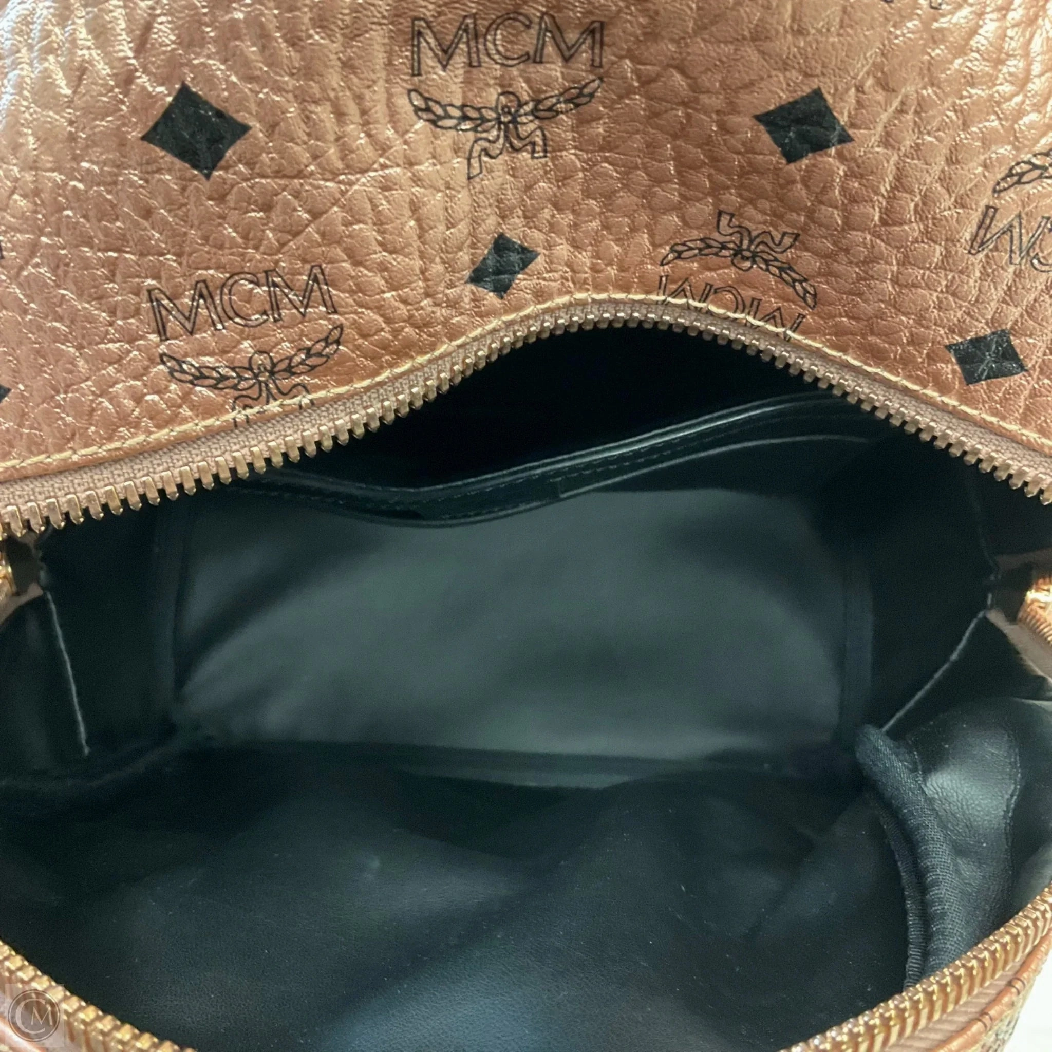 Backpack Luxury Designer By Mcm, Size: Medium