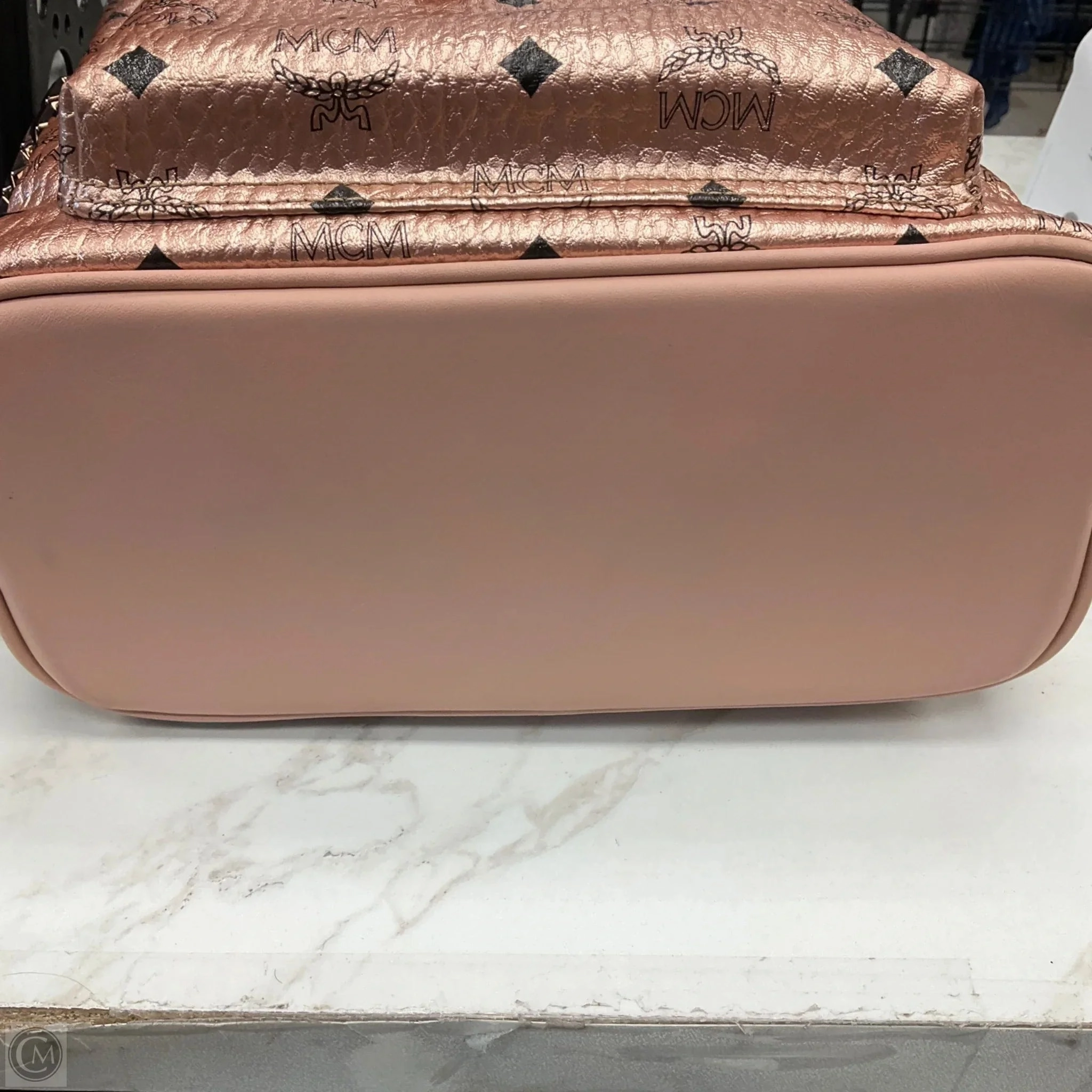 Backpack Luxury Designer By Mcm, Size: Medium