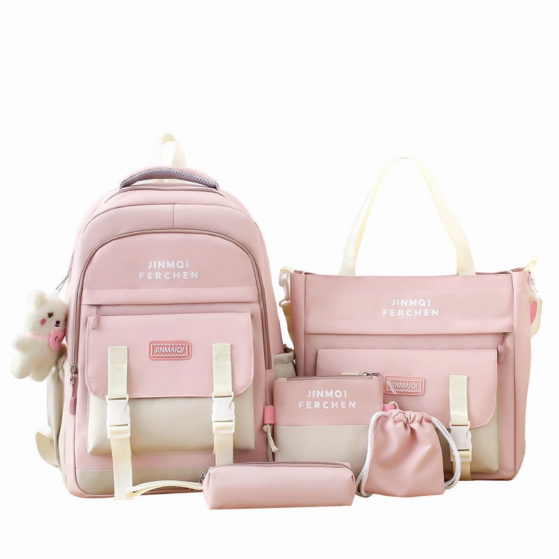 Backpack men and women Korean style casual simple schoolbag