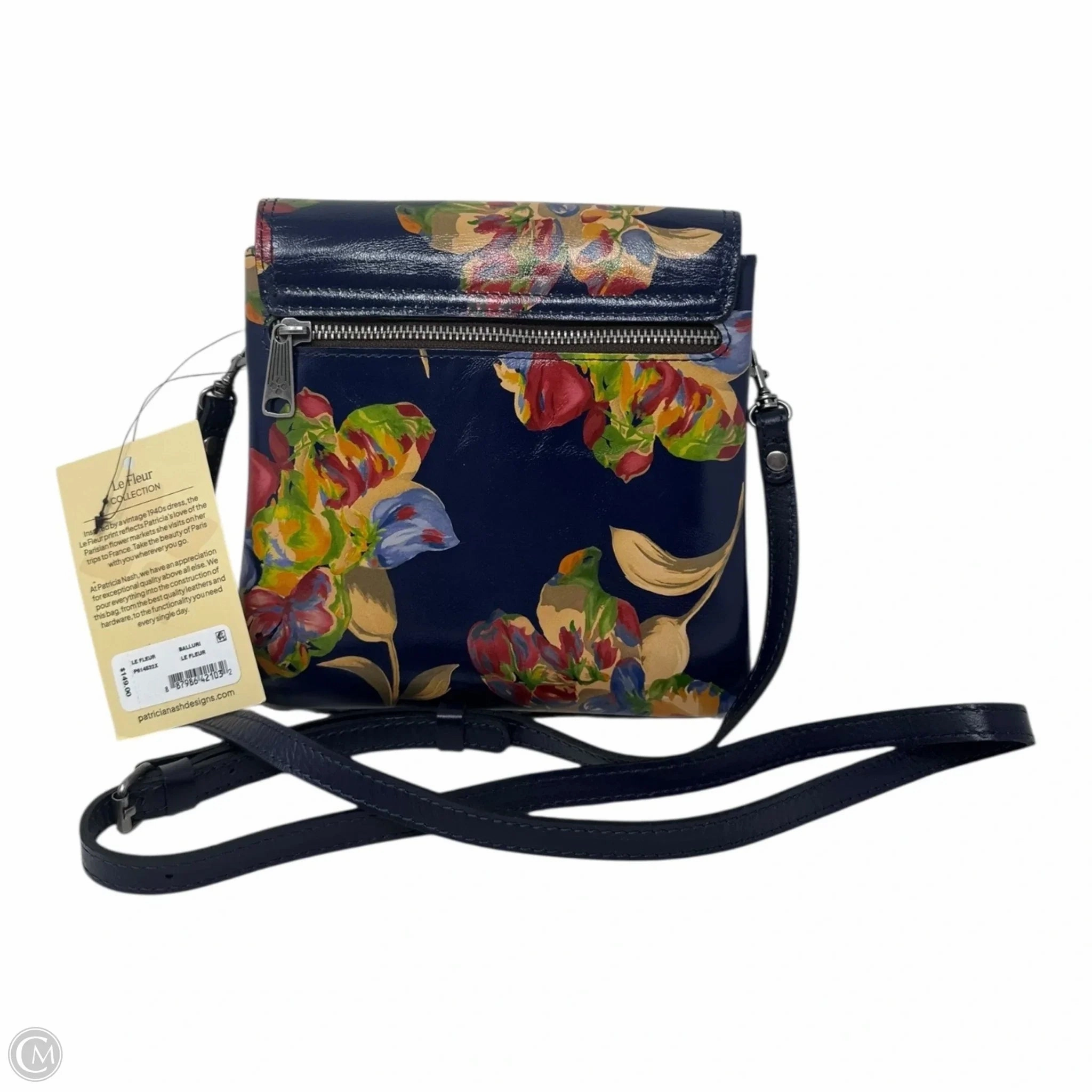 Balluri Crossbody in Le Fleur Handbag Designer By Patricia Nash, Size: Medium