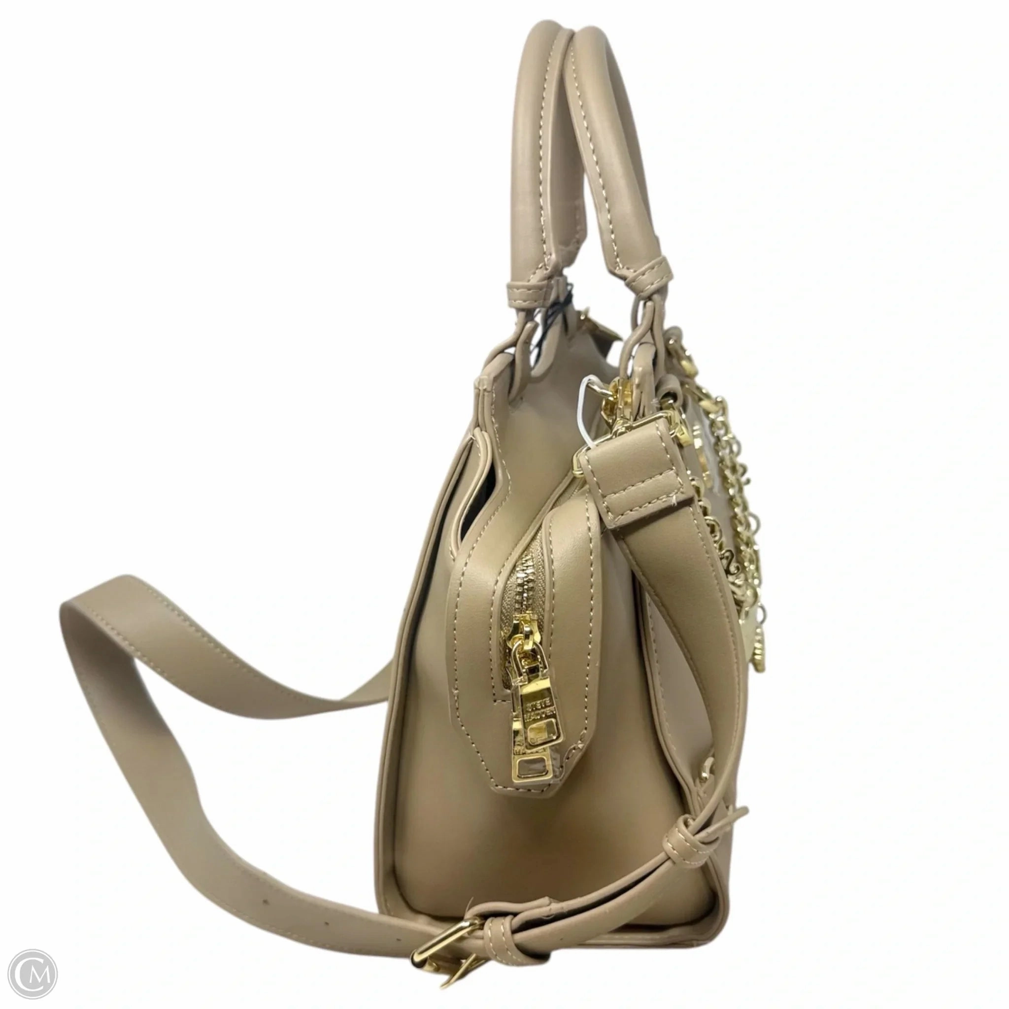 BCharmy Satchel By Steve Madden In Sandstorm, Size: Medium