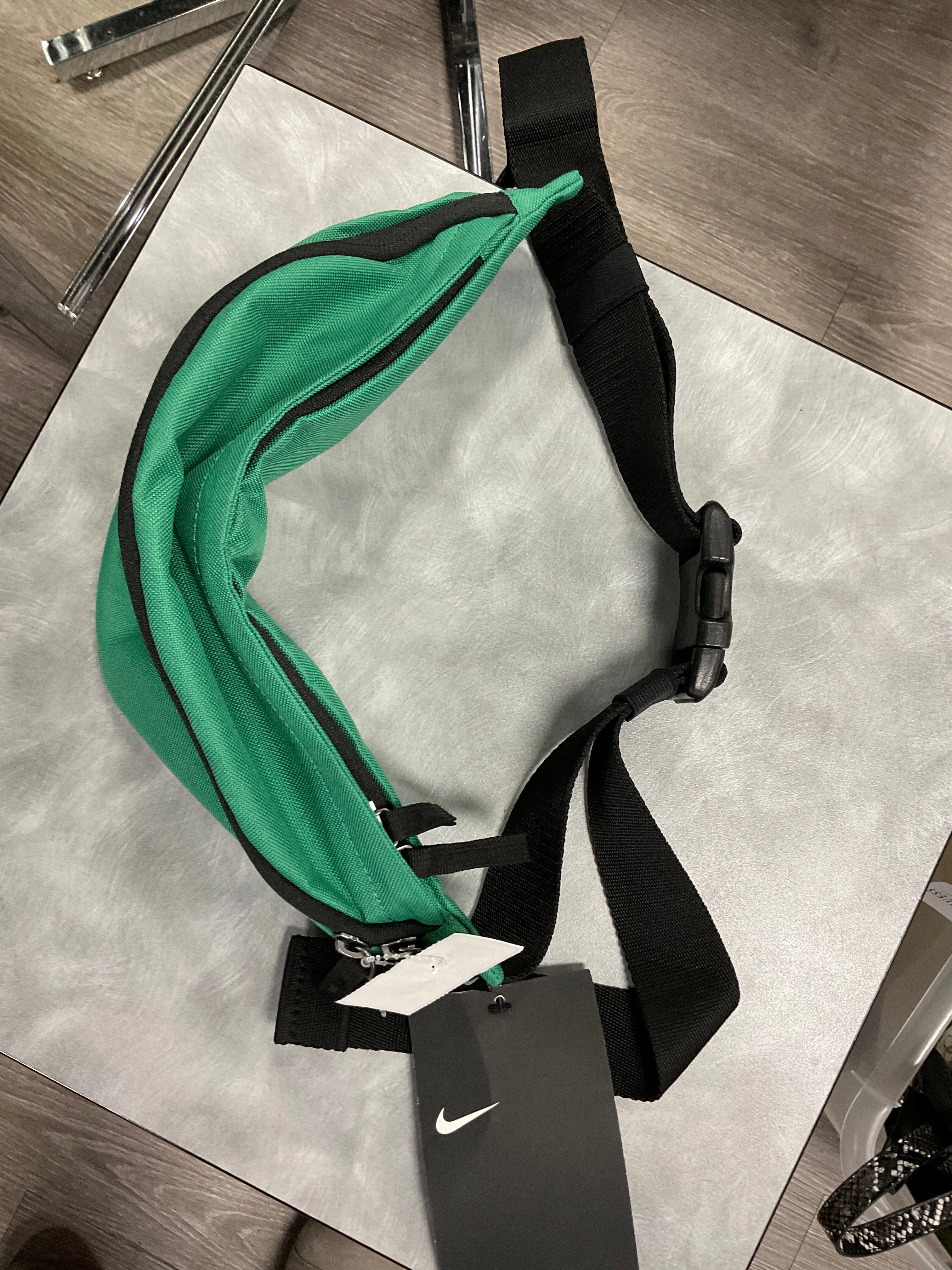 Belt Bag By Nike In Black & Green, Size:Medium