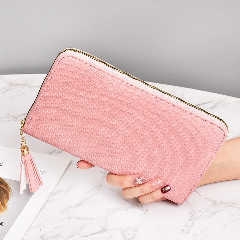 Black tassel phone bag