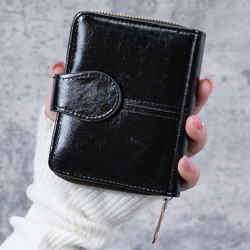 Buckle coin bag women's small wallet