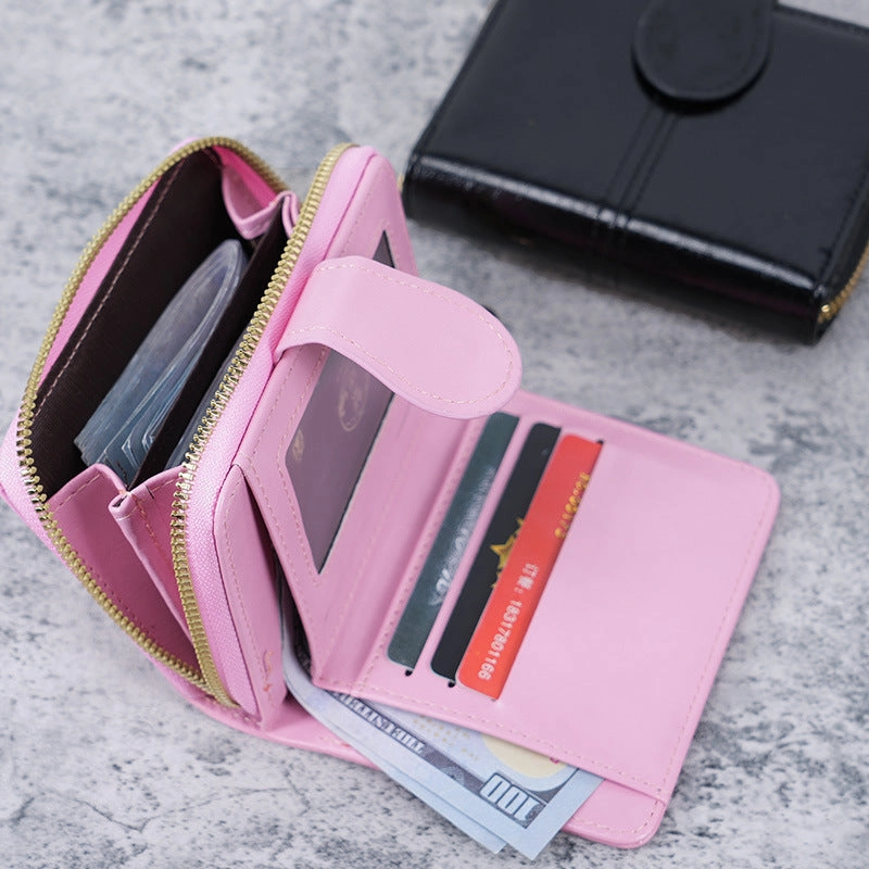 Buckle coin bag women's small wallet