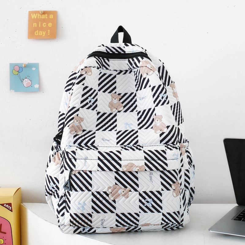 Campus style student backpack large capacity