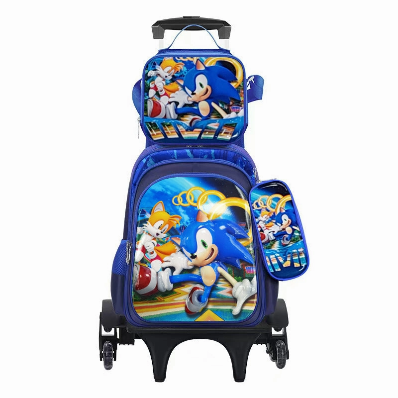 Can hold tie rod schoolbag lunch bag pencil case three-piece set