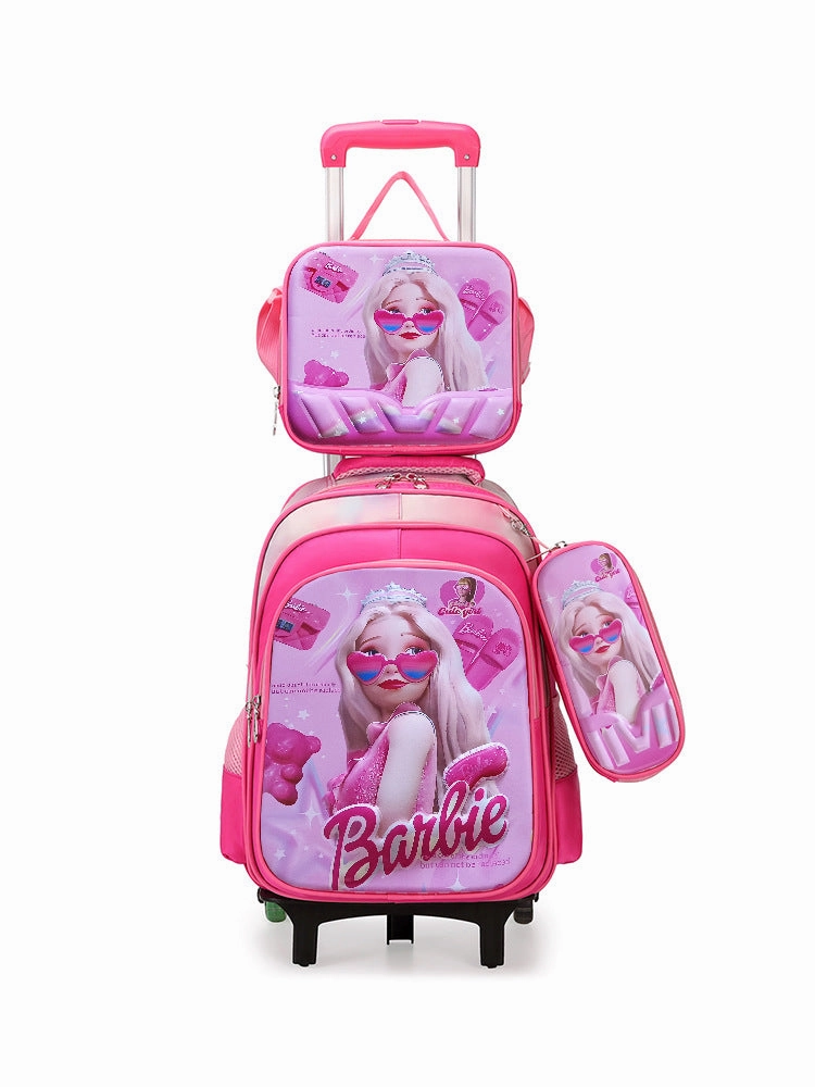 Can hold tie rod schoolbag lunch bag pencil case three-piece set