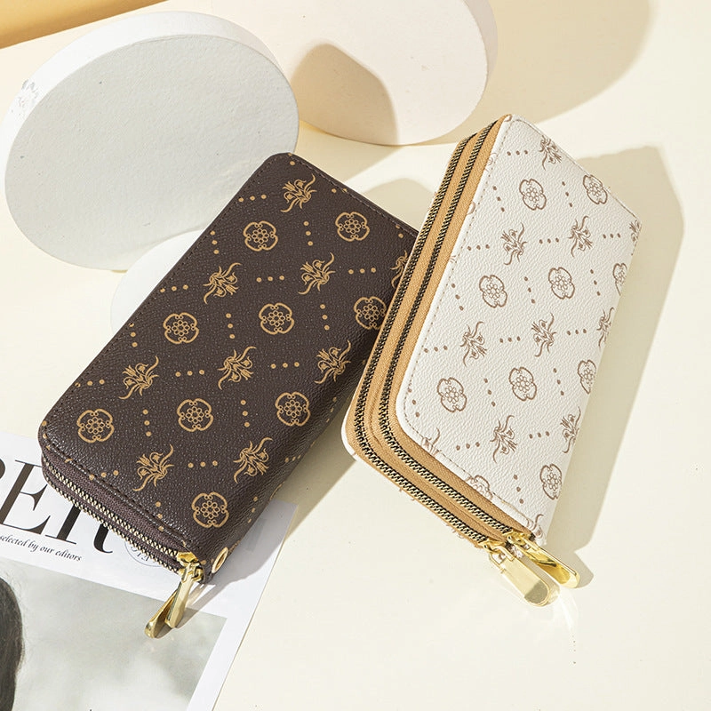 Capacity Double-layer wallet Mobile phone bag