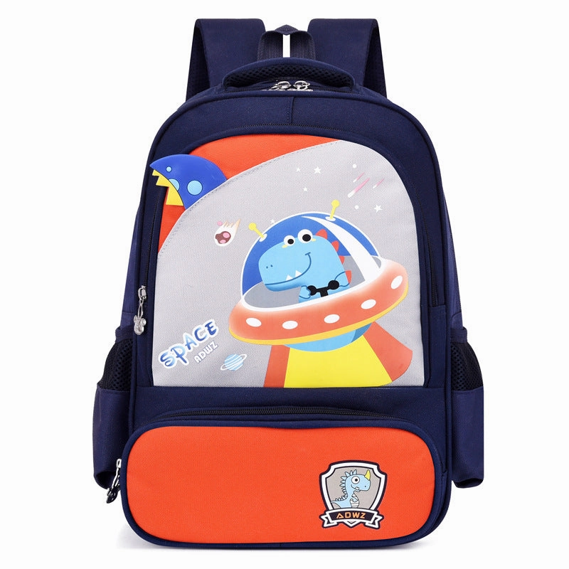 Cartoon cute elementary school student backpack