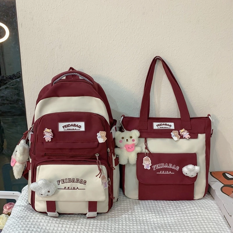 Casual large capacity backpack student schoolbag
