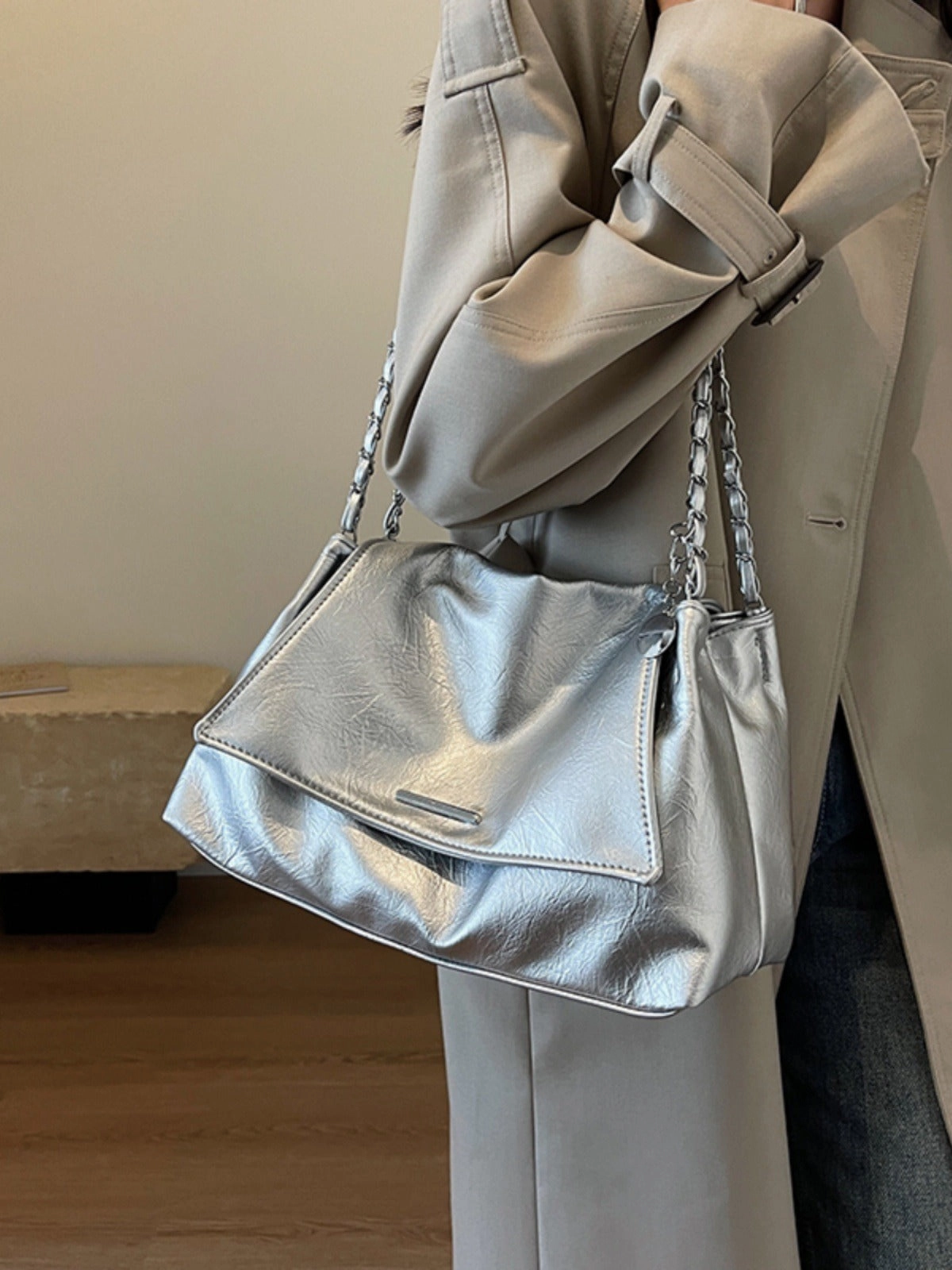 Casual soft tote bag large capacity bag