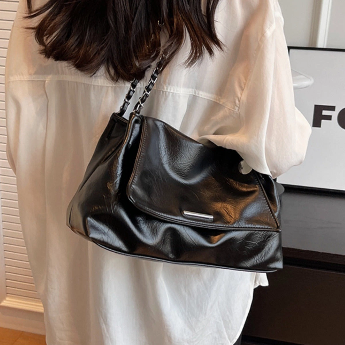 Casual soft tote bag large capacity bag