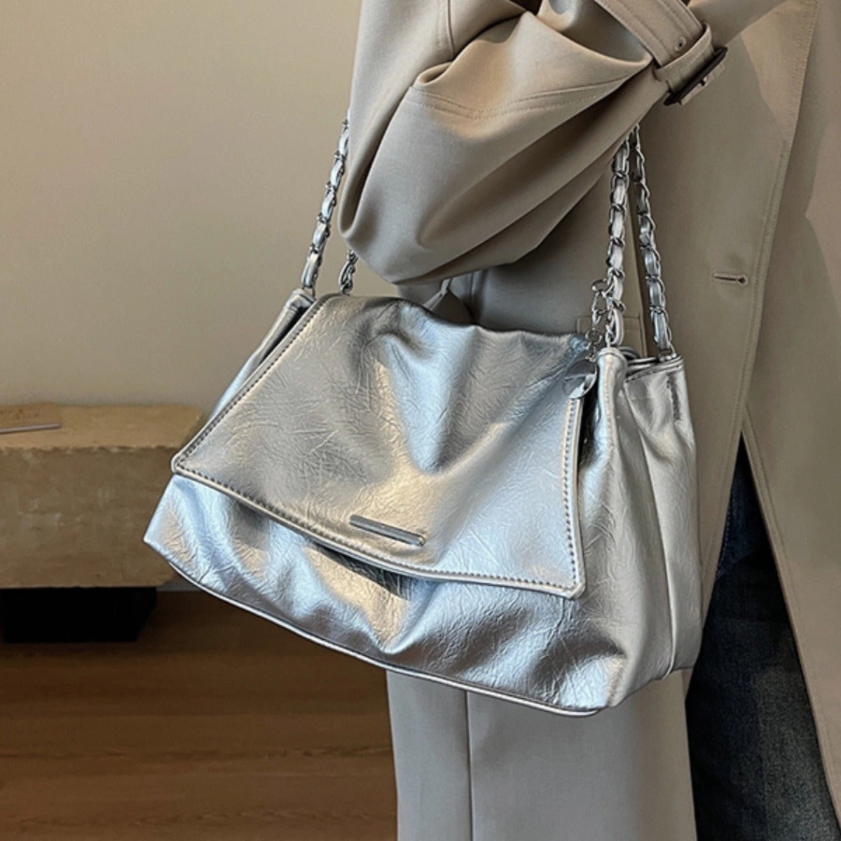 Casual soft tote bag large capacity bag
