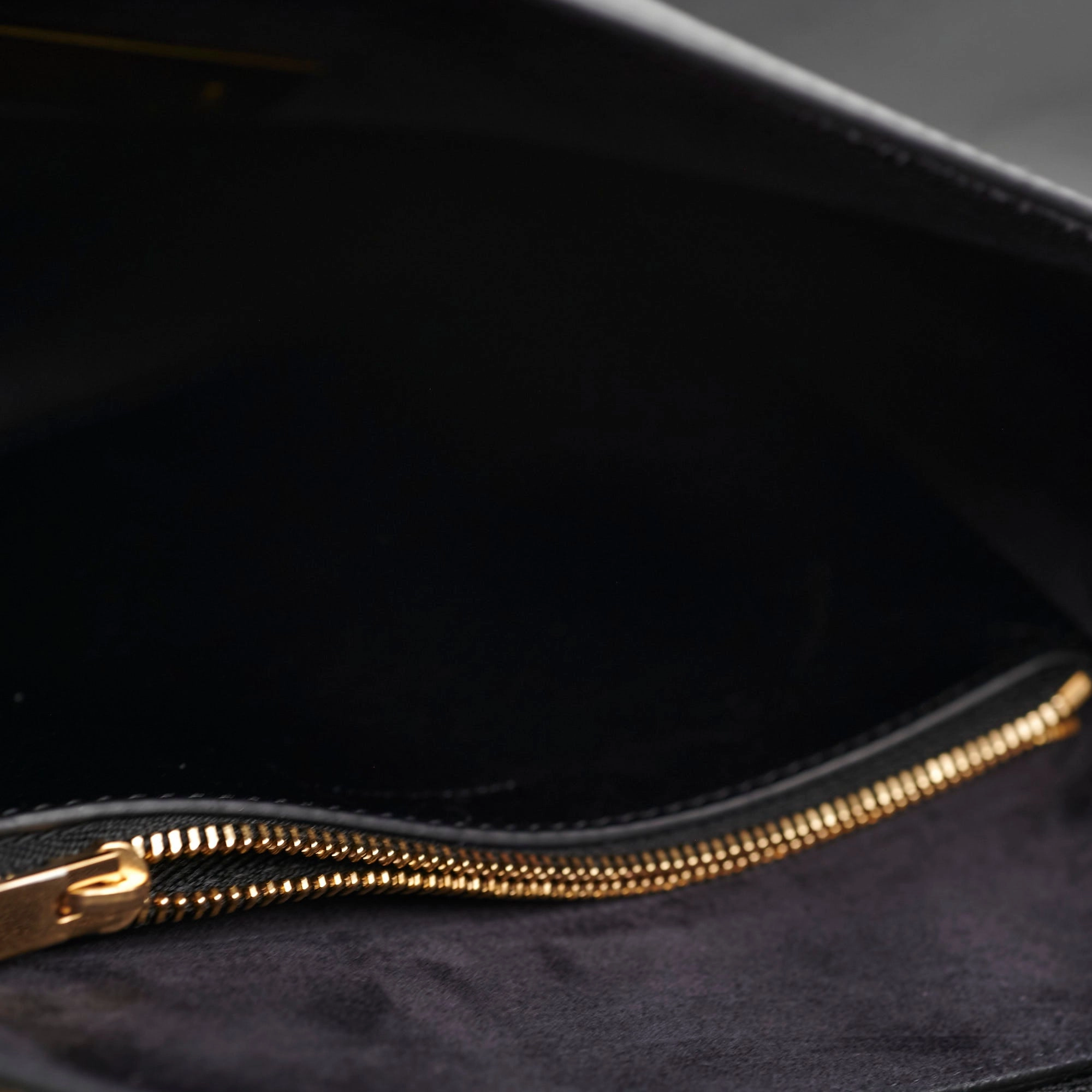 Celine Blade Leather Shoulder Bag Black